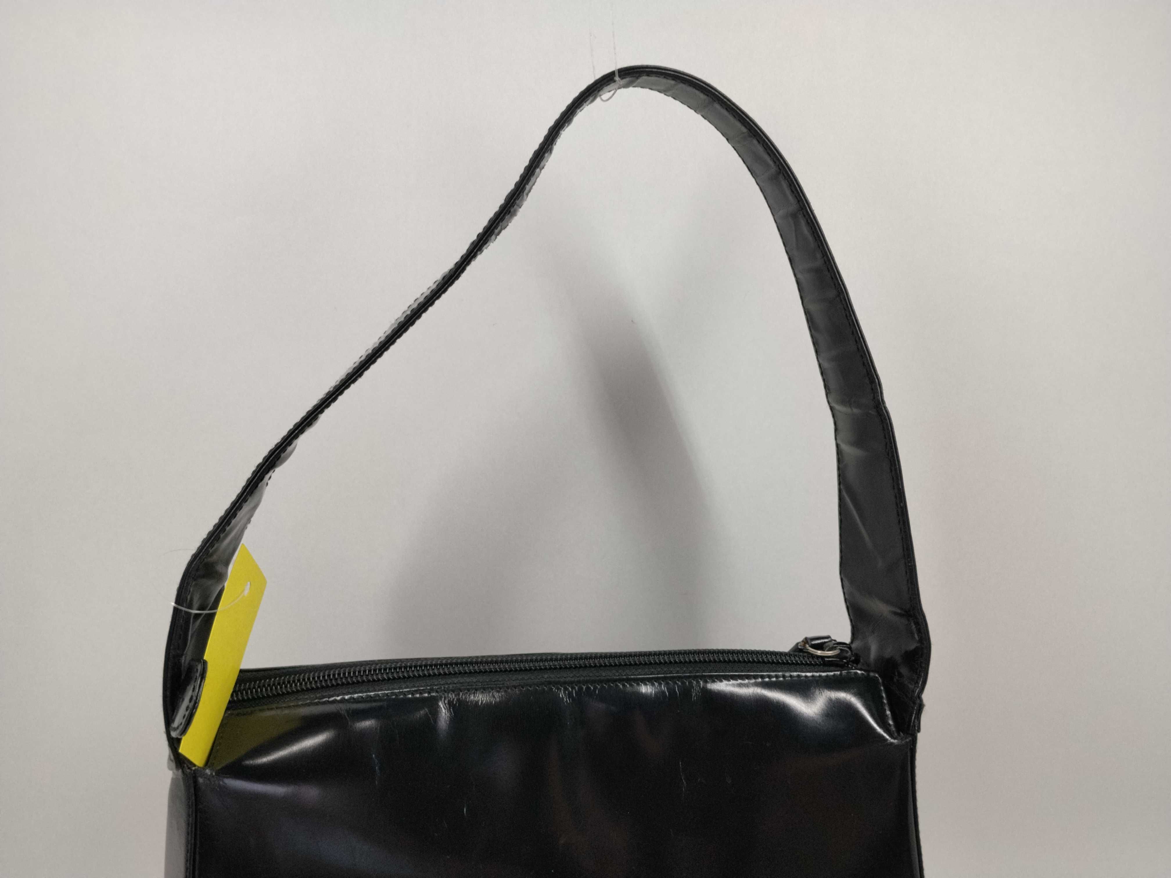 Enamel Interlocking Shoulder Bag — view 4