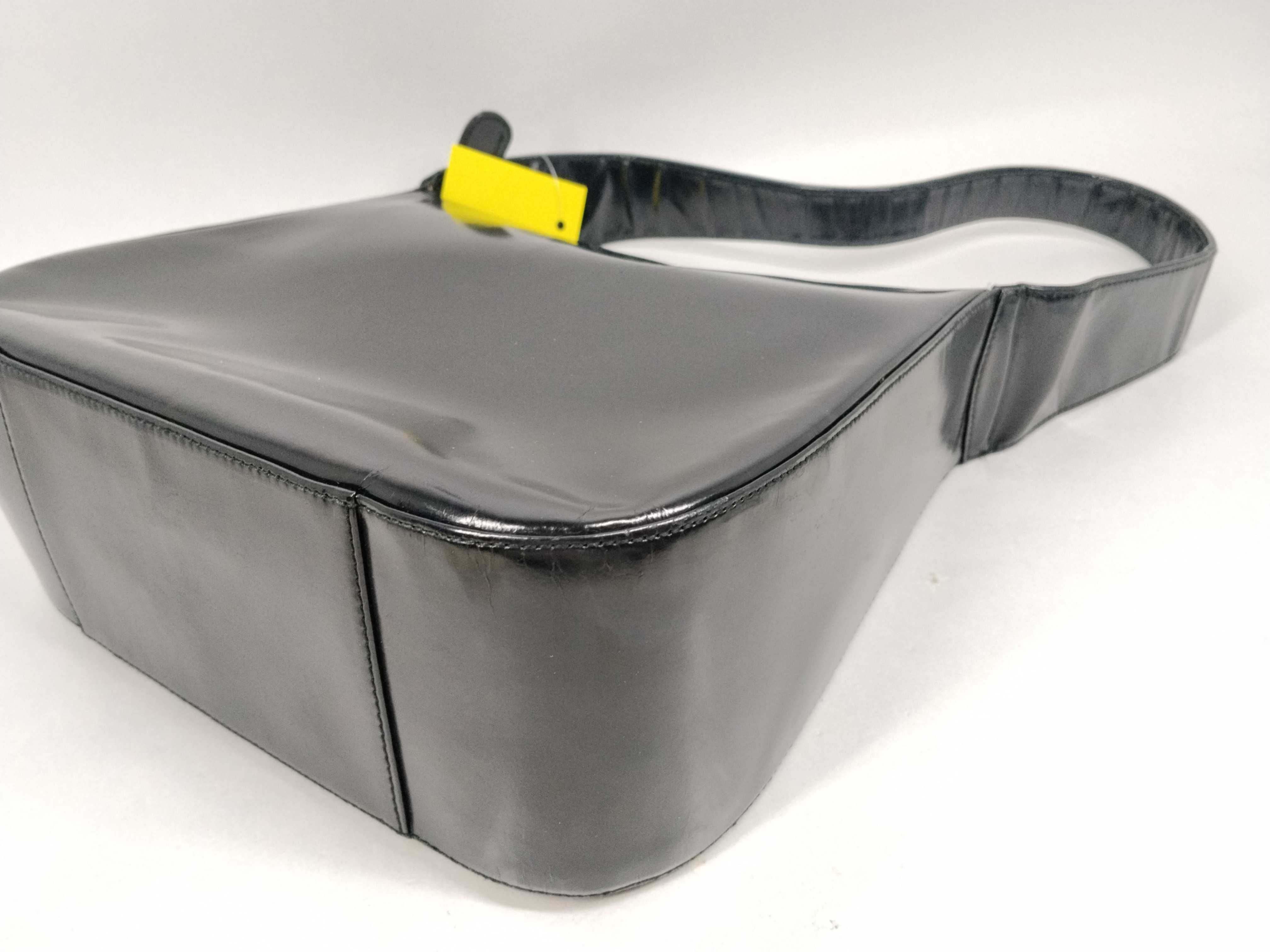 Enamel Interlocking Shoulder Bag — view 8