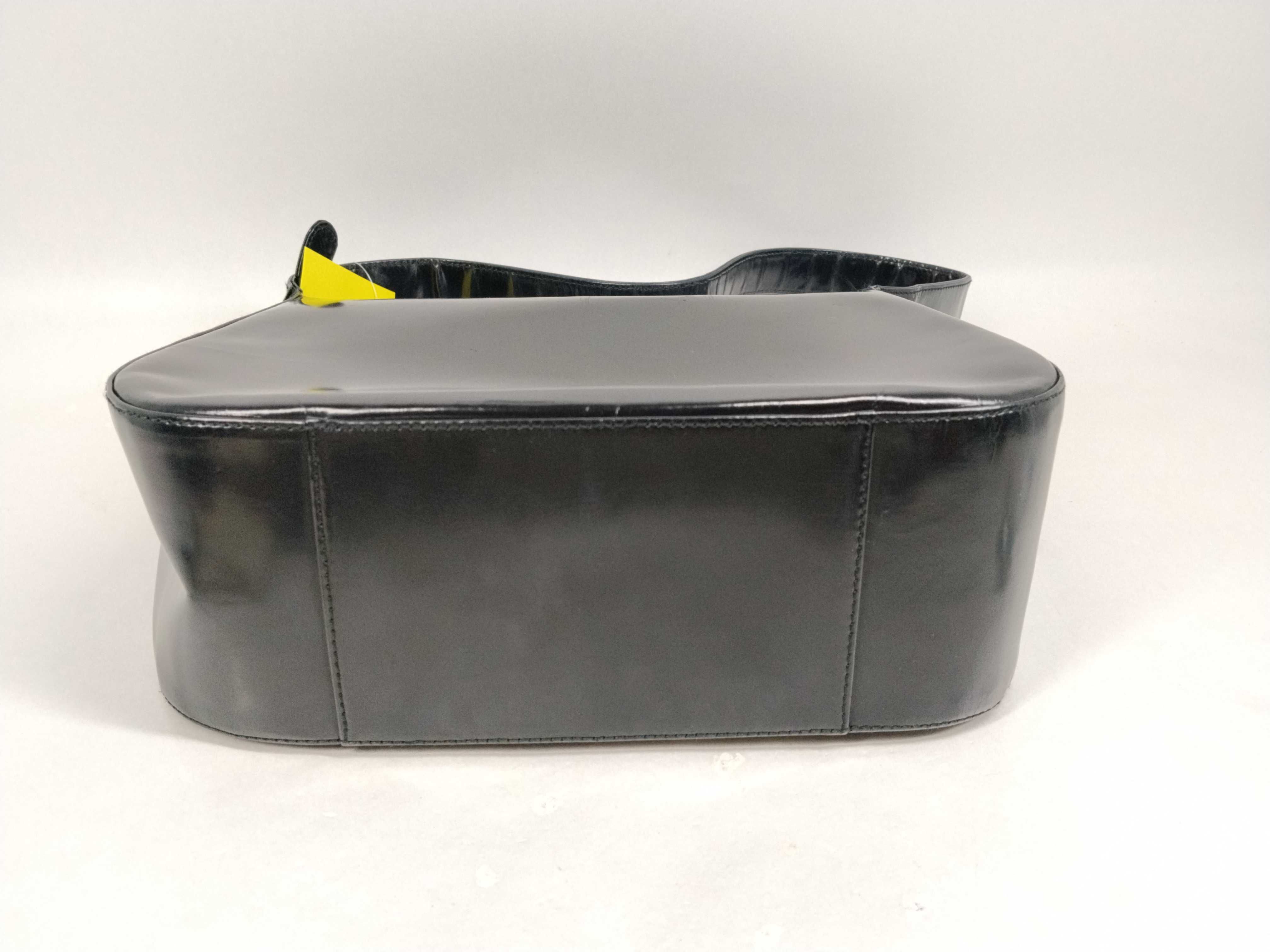 Enamel Interlocking Shoulder Bag — view 9
