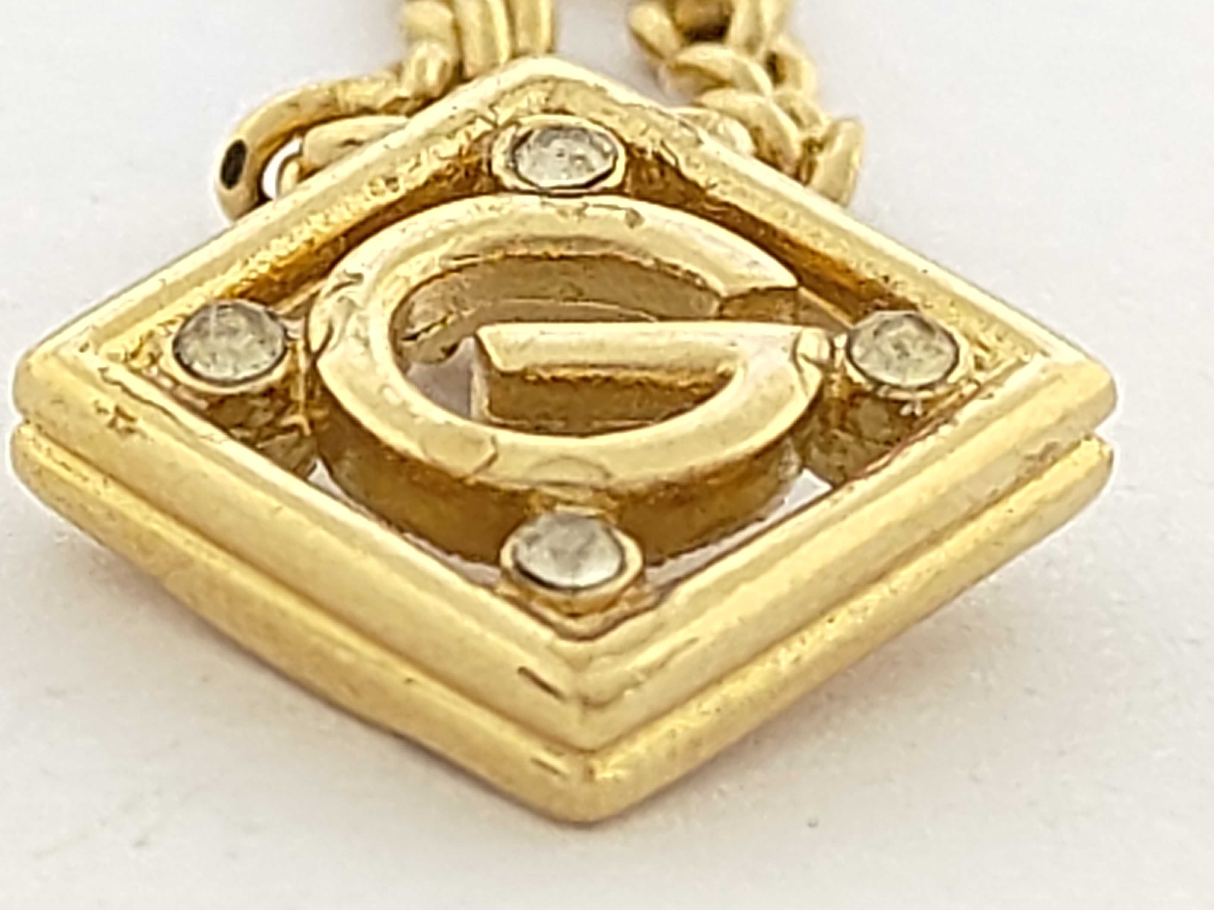 Rhinestone GP Gold Necklace 8.8g — view 6