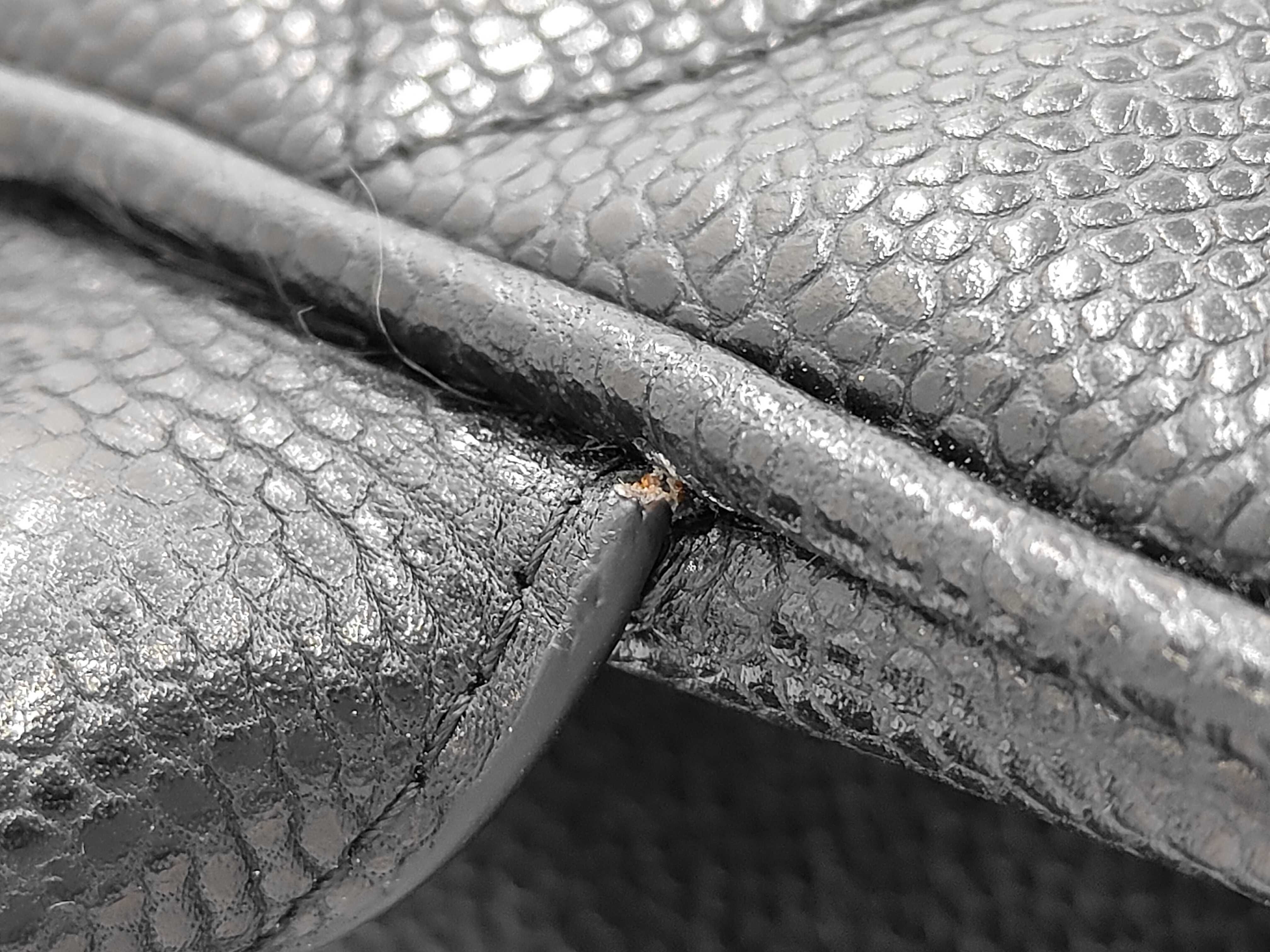 Caviar Skin Matelassé Mini Boston Bag, Large Coco Black Boston Bag — view 7