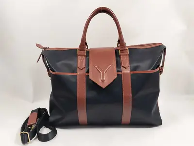 Tote Bag, Yves Saint Laurent 2-way Boston Bag, Tote Bag with Y Logo
