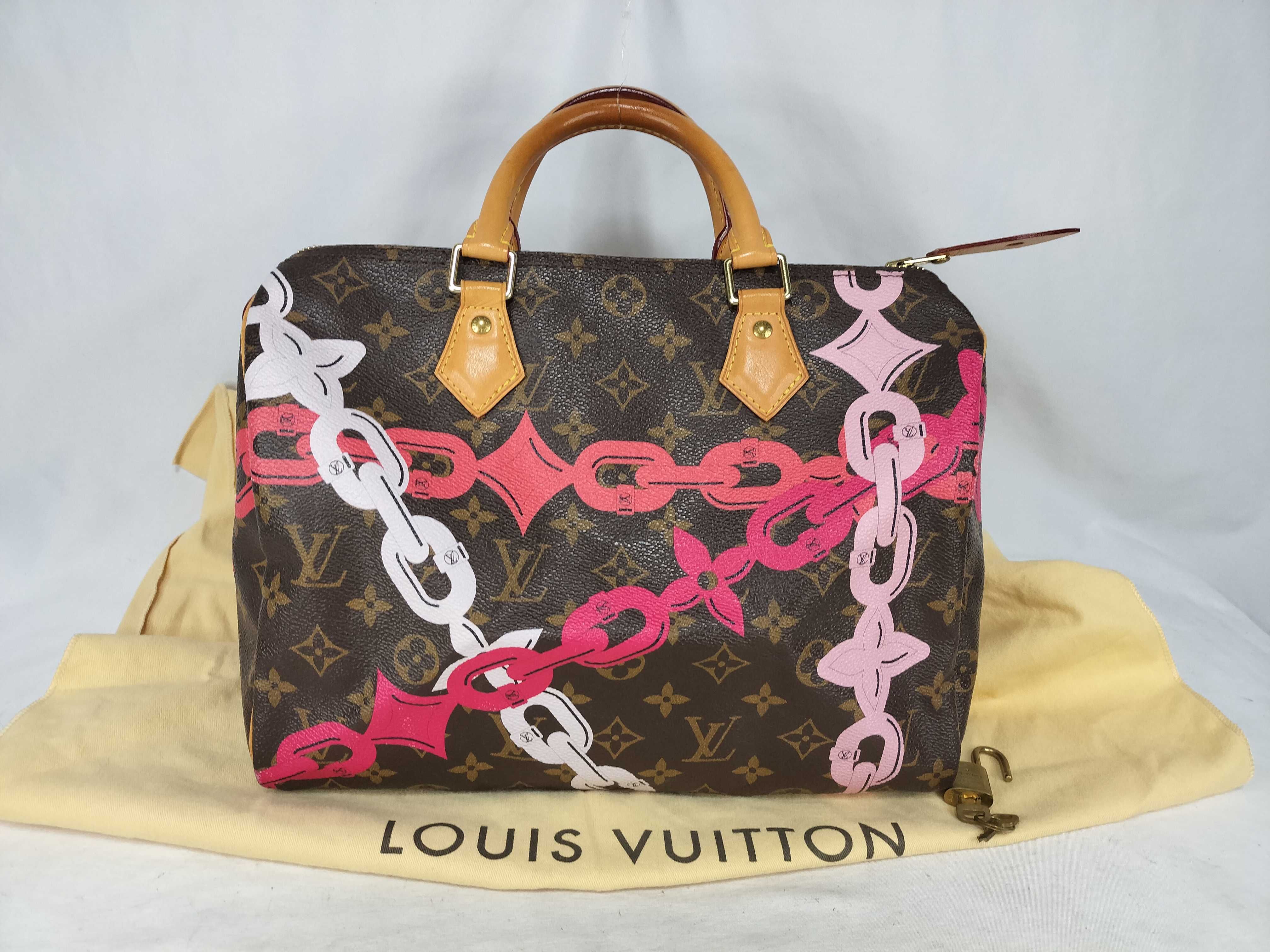 Monogram LOUIS_VUITTON M41989 Speedy 30 MB0156 Dust Bag Handbag