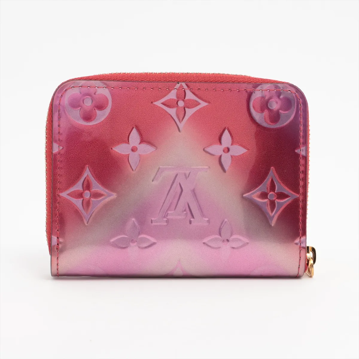 Vernis Zippy Coin Purse M90523 Red x Pink Coin Case — view 2