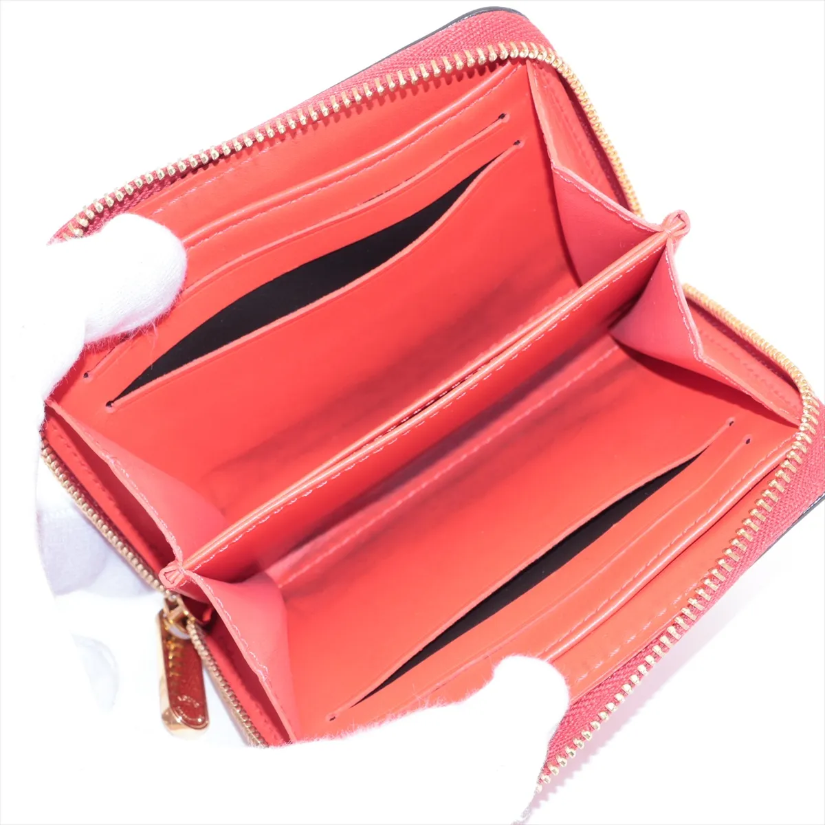 Vernis Zippy Coin Purse M90523 Red x Pink Coin Case — view 3