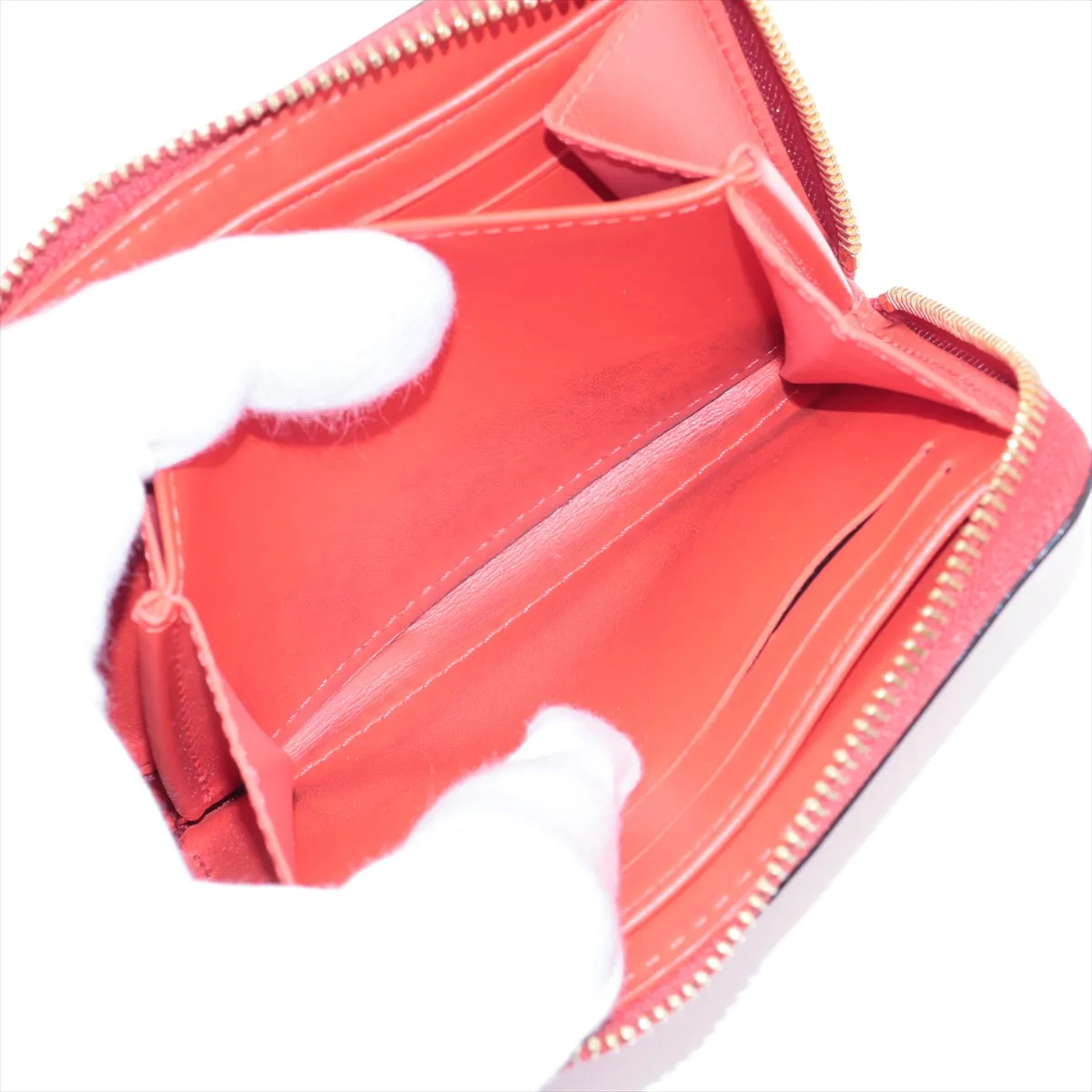 Vernis Zippy Coin Purse M90523 Red x Pink Coin Case — view 7