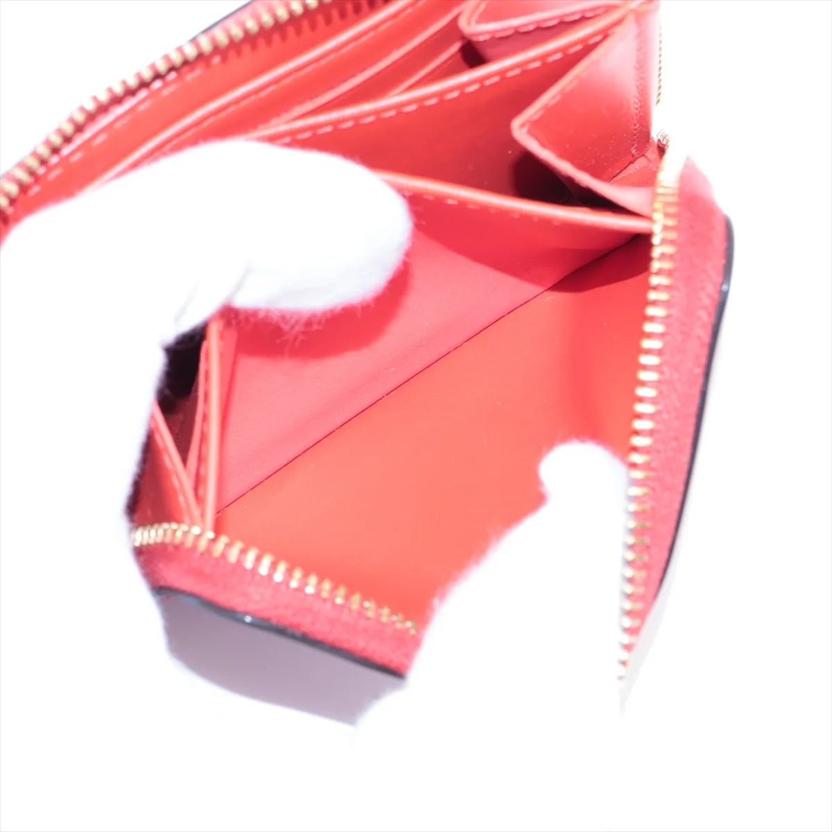Vernis Zippy Coin Purse M90523 Red x Pink Coin Case — view 8