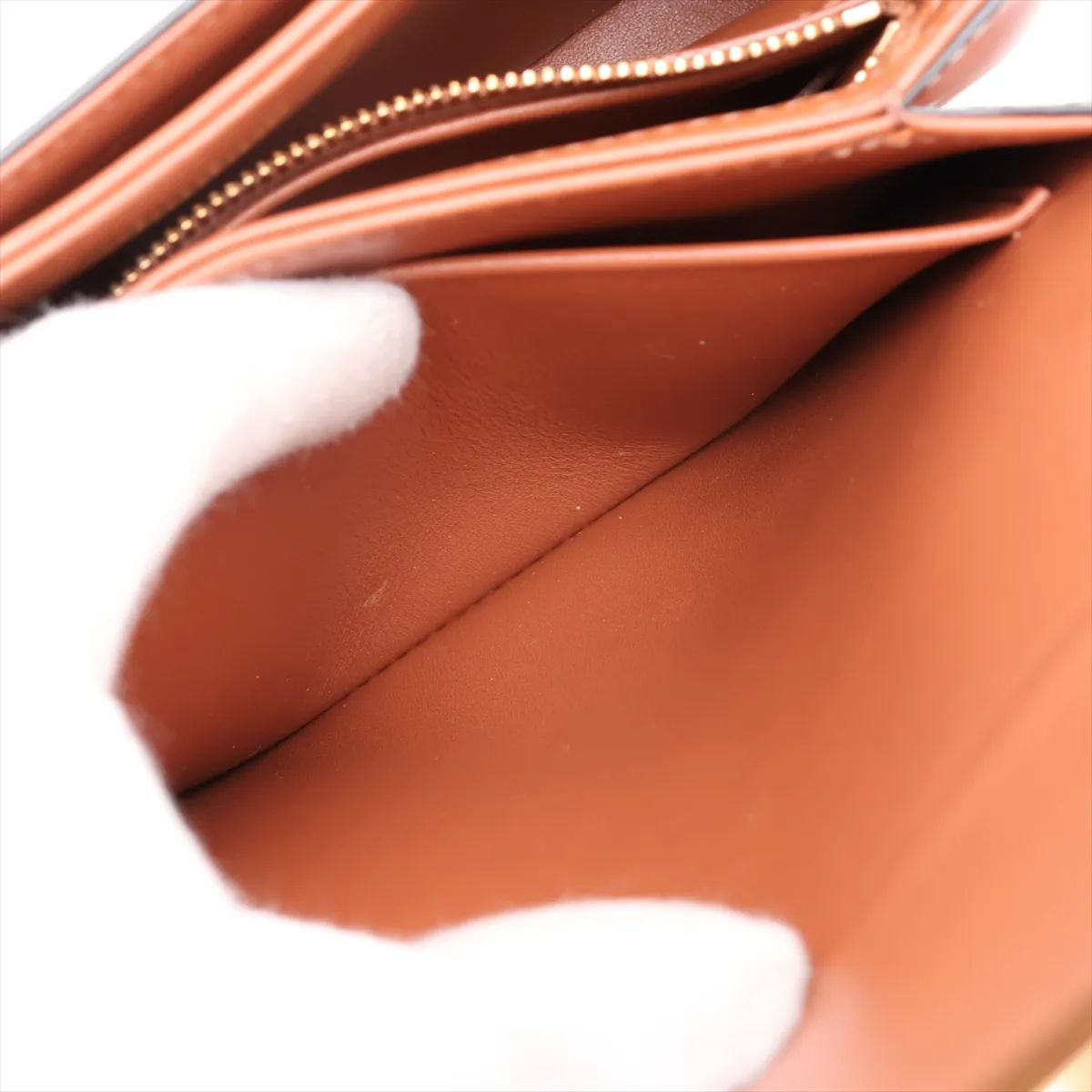 Triomphe Teen PVC x Leather Shoulder Bag, Brown — view 10