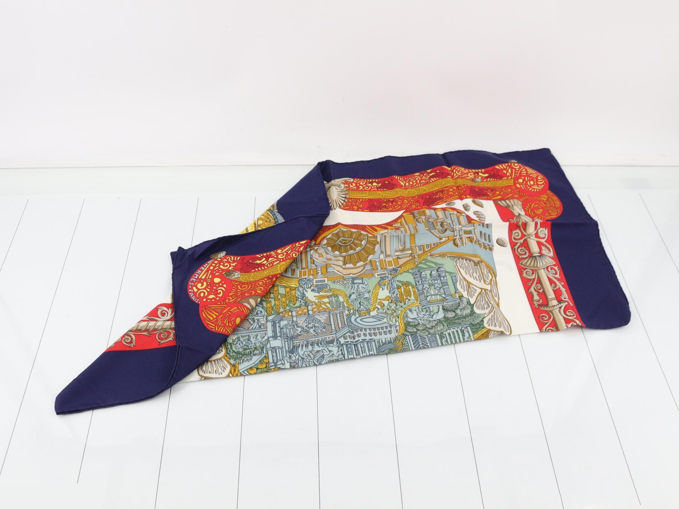 Kare90 Atlantis Continent Silk Scarf — view 3