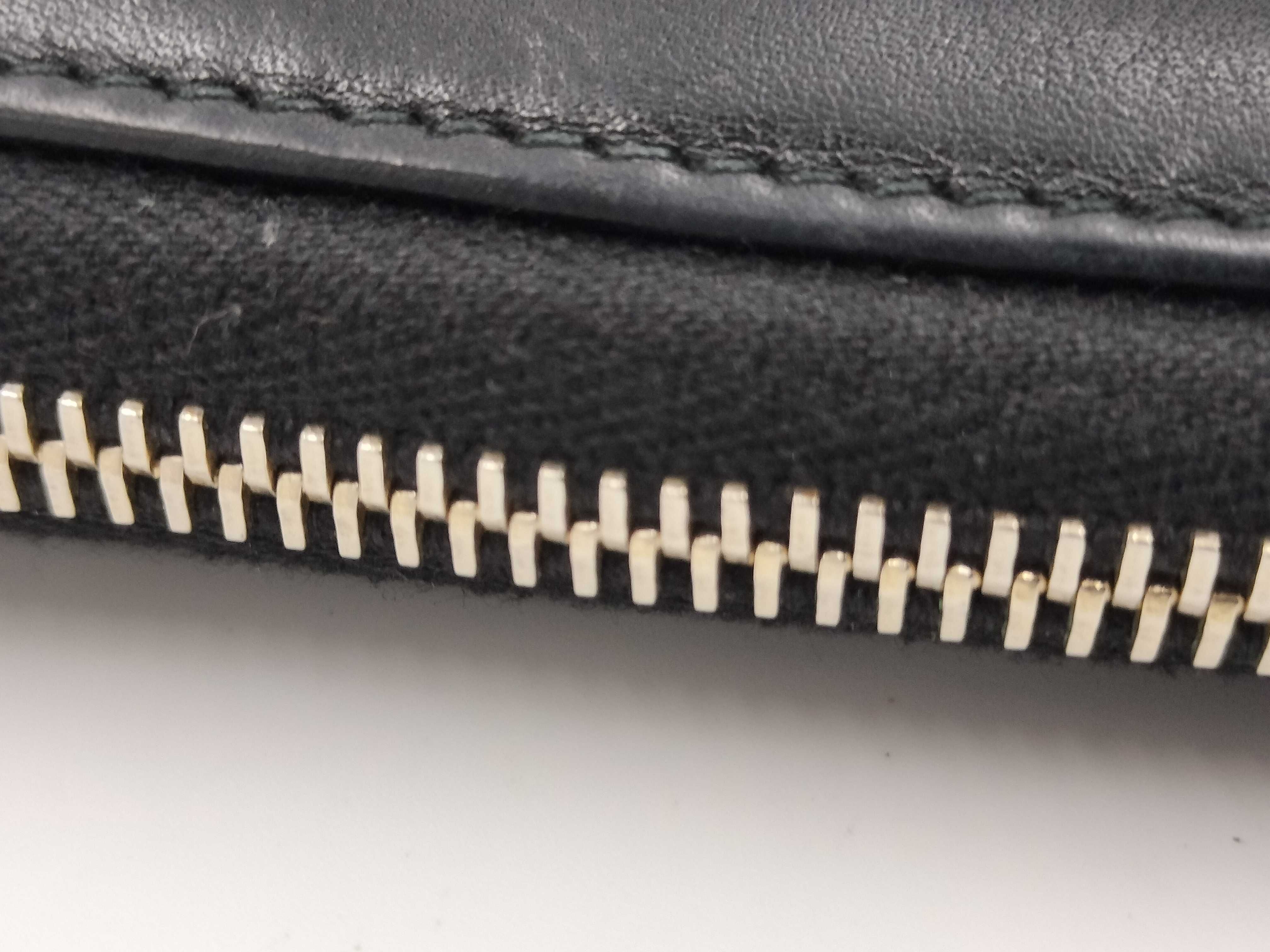 Bamboo Round Zip Long Wallet 224253 Black Wallet — view 5