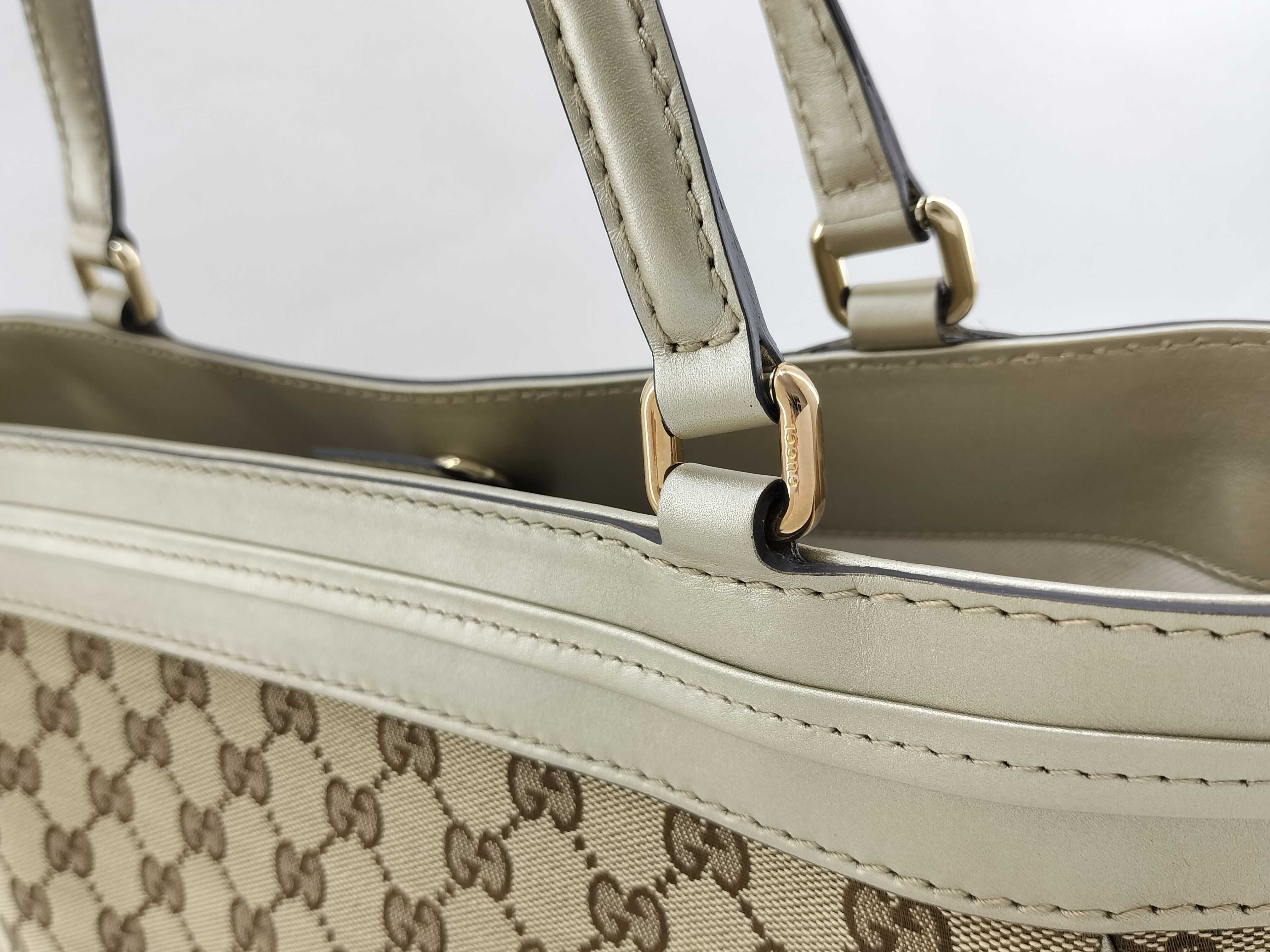 GG Canvas Gucci GG Pattern Handbag Tote Bag — view 3