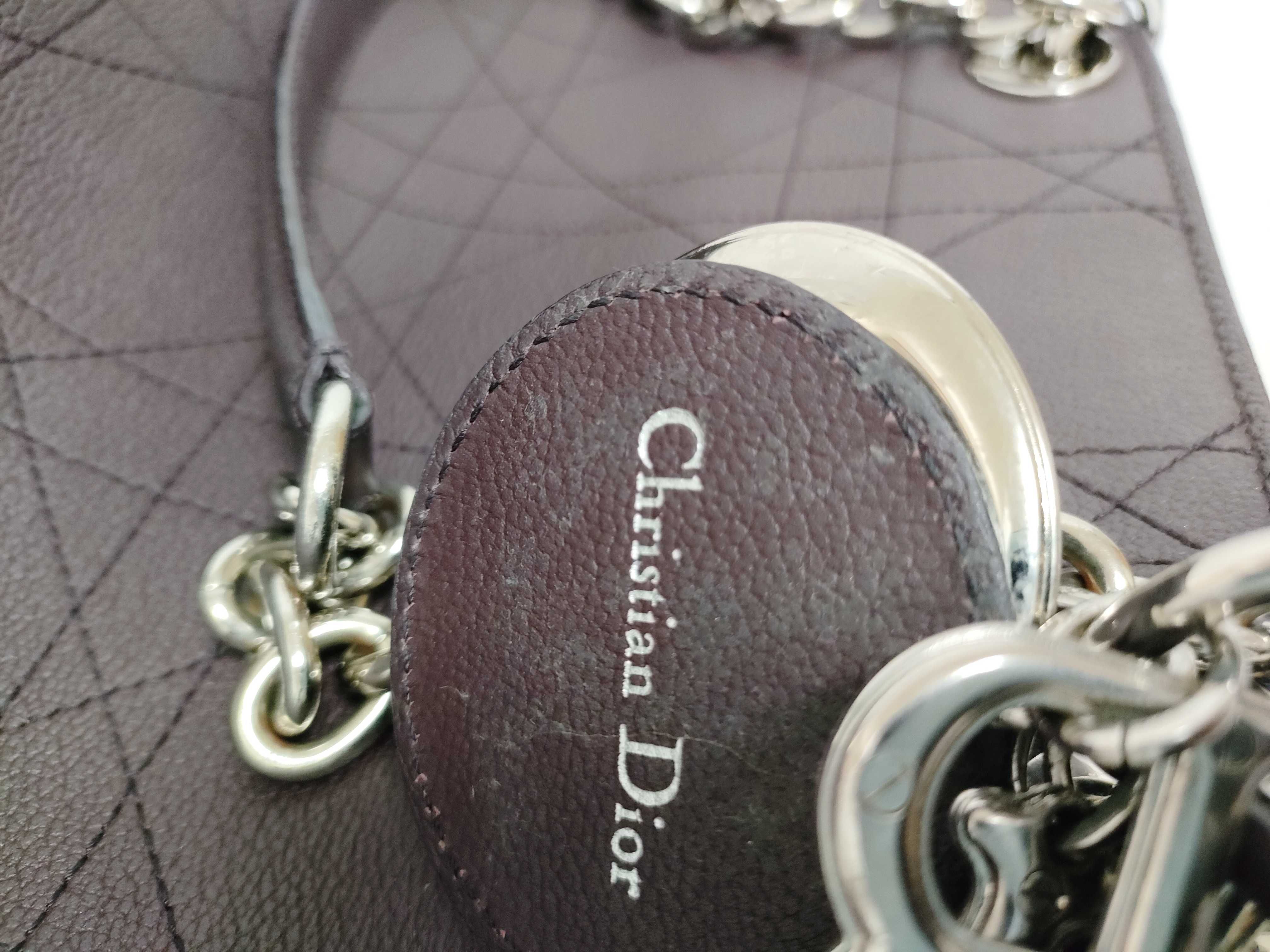Lady Dior HK-01RU0156 Ultra Cannage Leather Bordeaux Chain Tote Bag — view 14