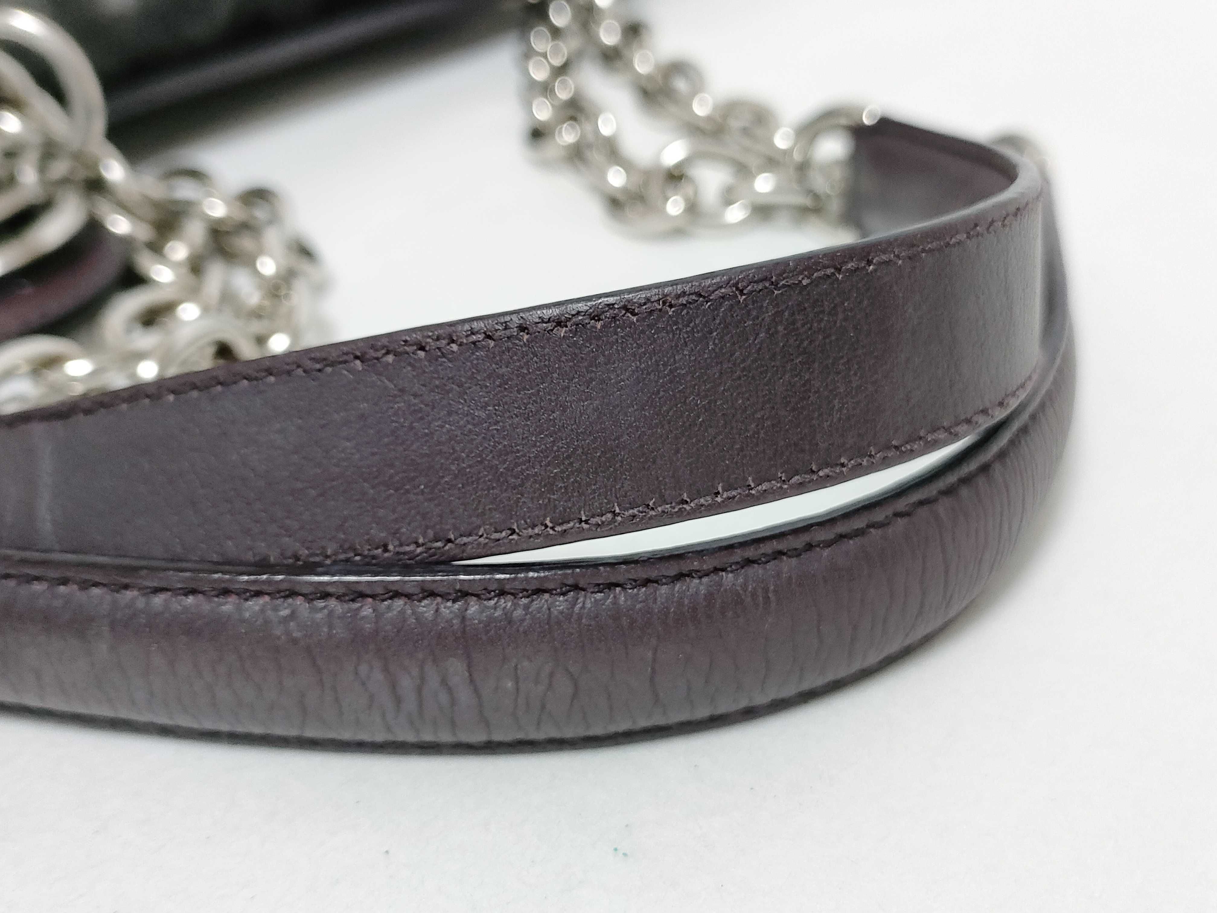 Lady Dior HK-01RU0156 Ultra Cannage Leather Bordeaux Chain Tote Bag — view 4