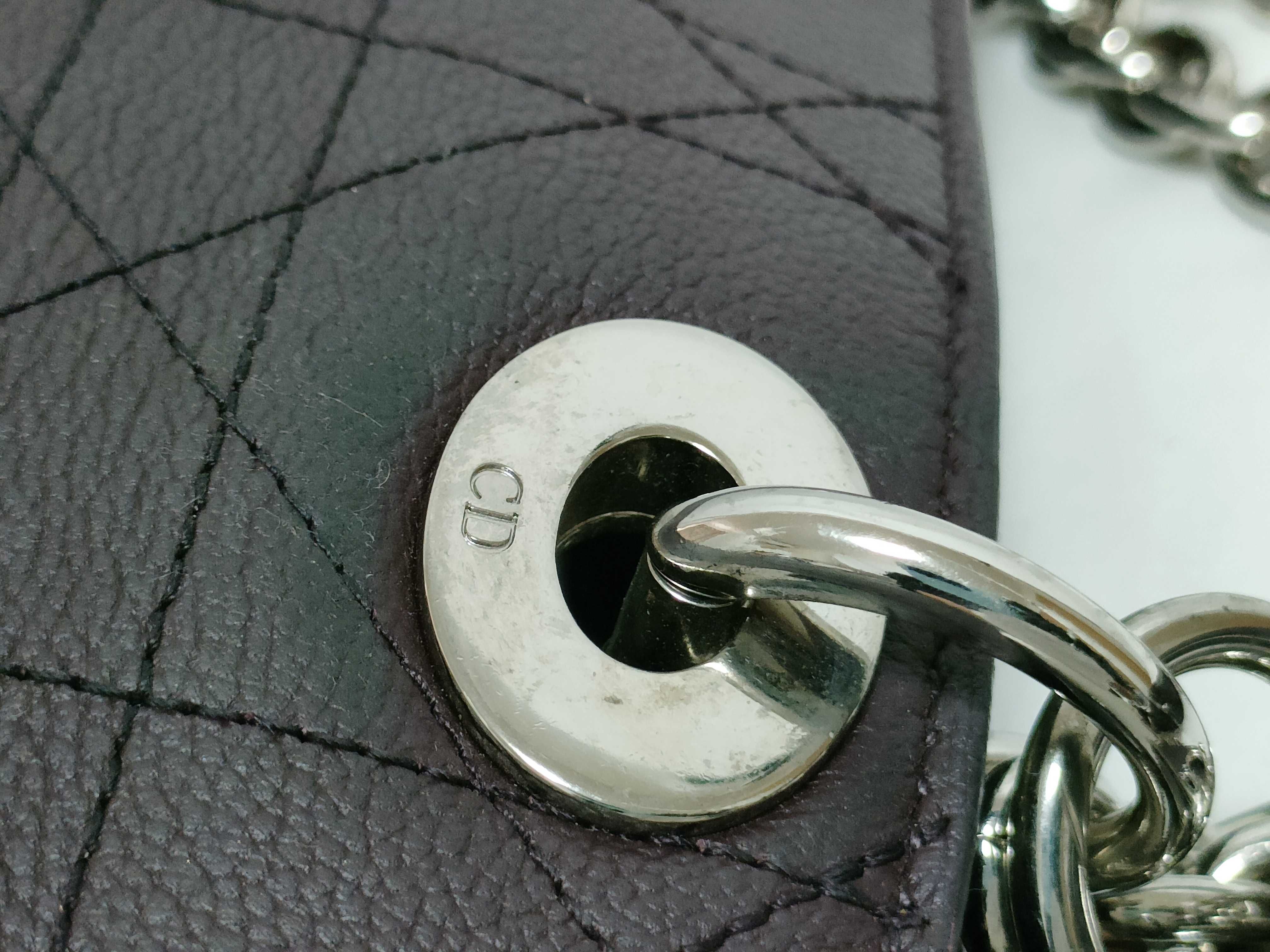 Lady Dior HK-01RU0156 Ultra Cannage Leather Bordeaux Chain Tote Bag — view 5
