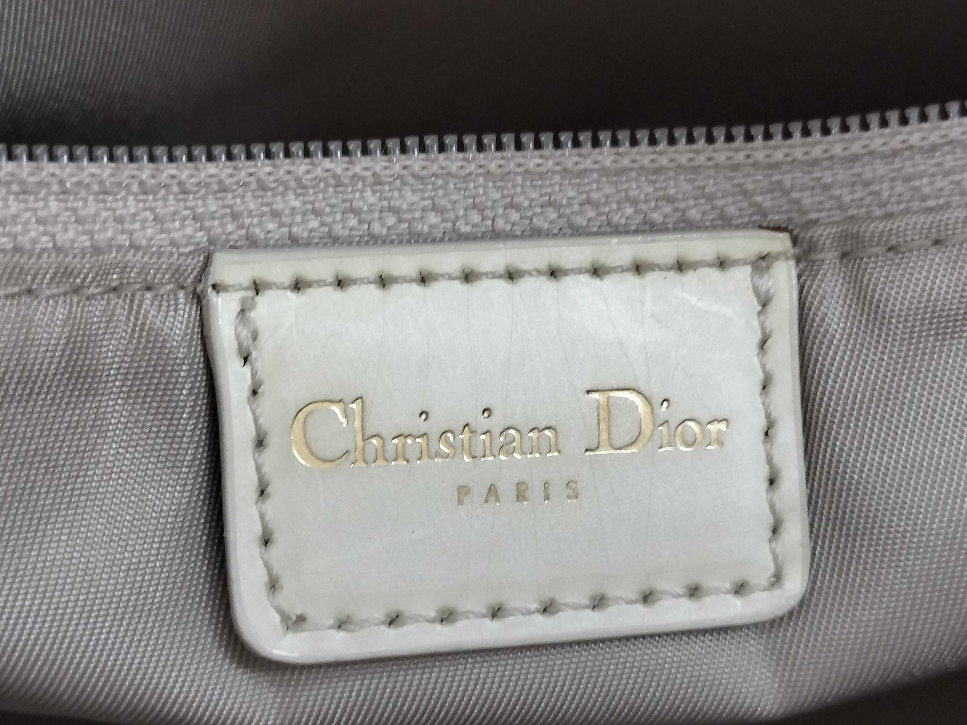 Lady Dior Trotter Lady Patent Leather Yellow Handbag — view 12