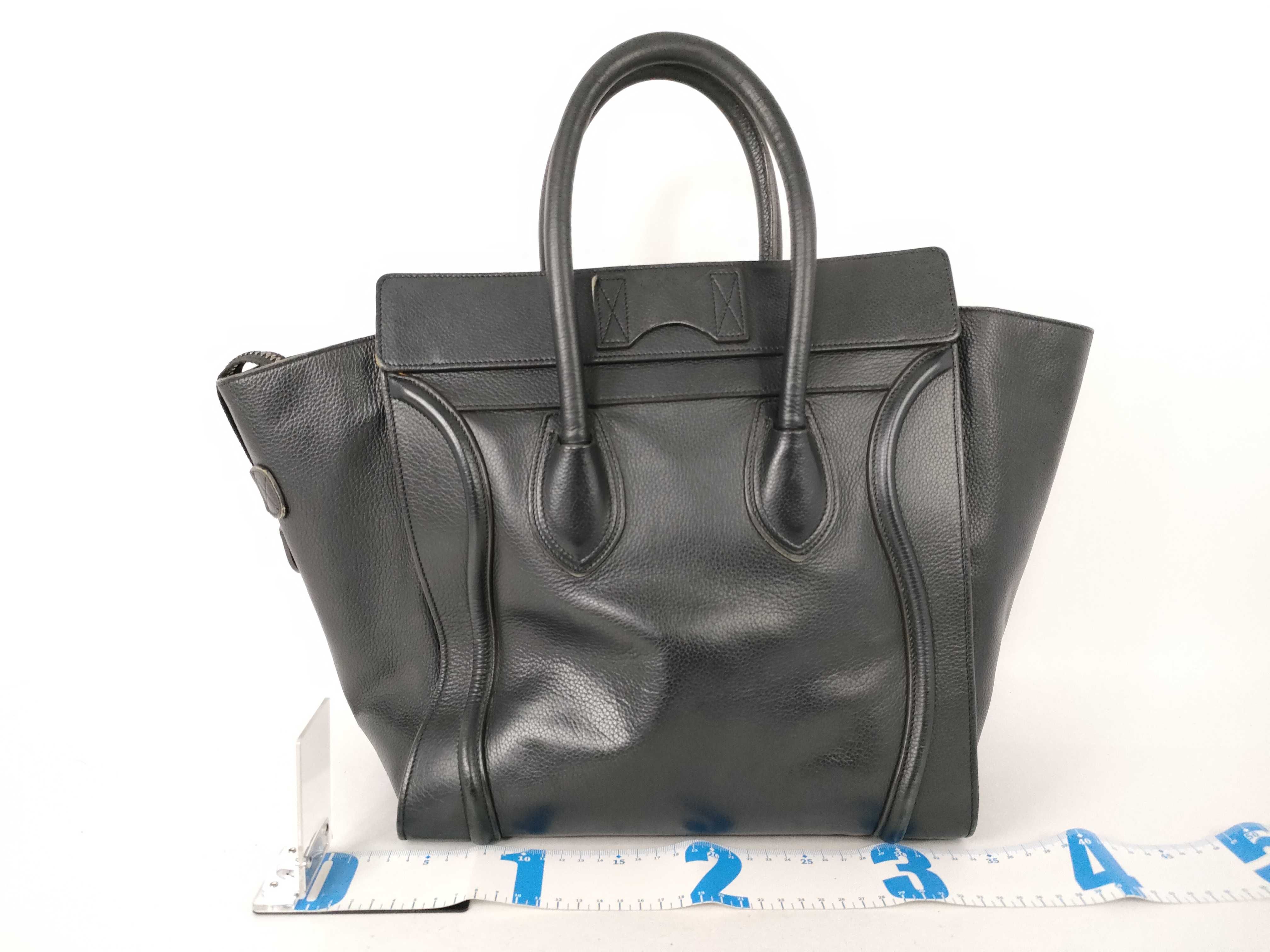 Luggage Mini Handbag Leather U-GA-0134 Black Tote Bag — view 2