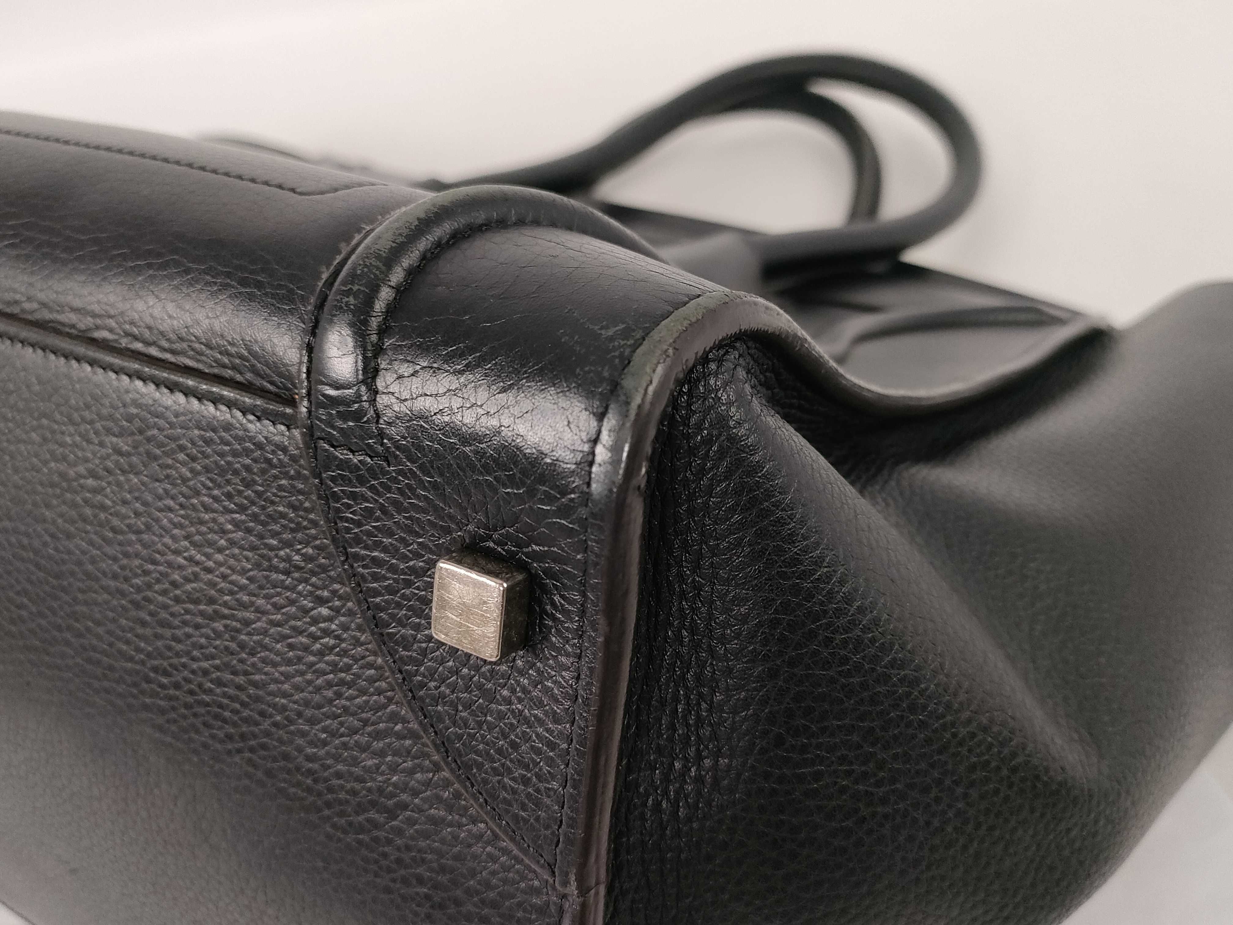Luggage Mini Handbag Leather U-GA-0134 Black Tote Bag — view 6