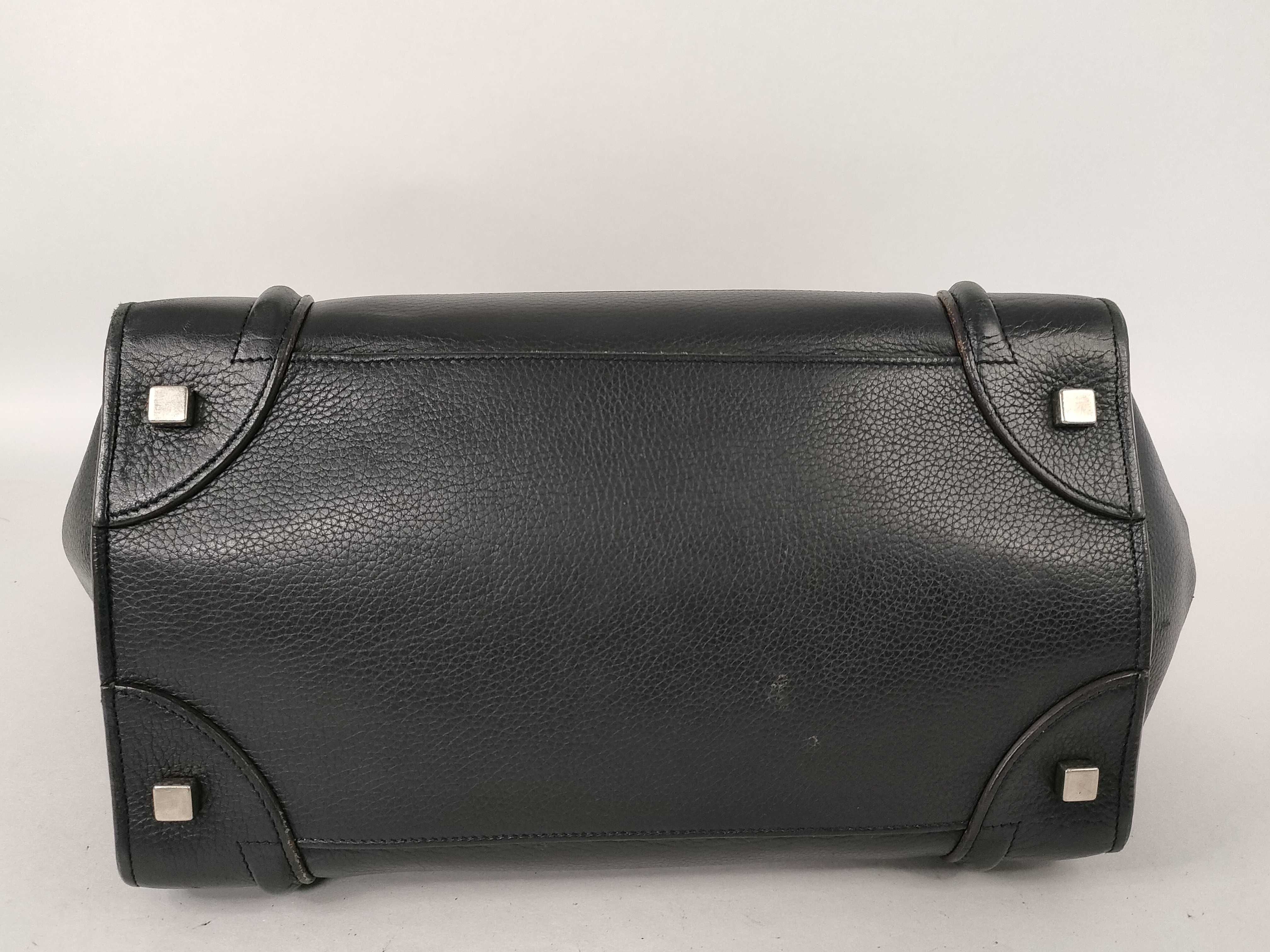 Luggage Mini Handbag Leather U-GA-0134 Black Tote Bag — view 7