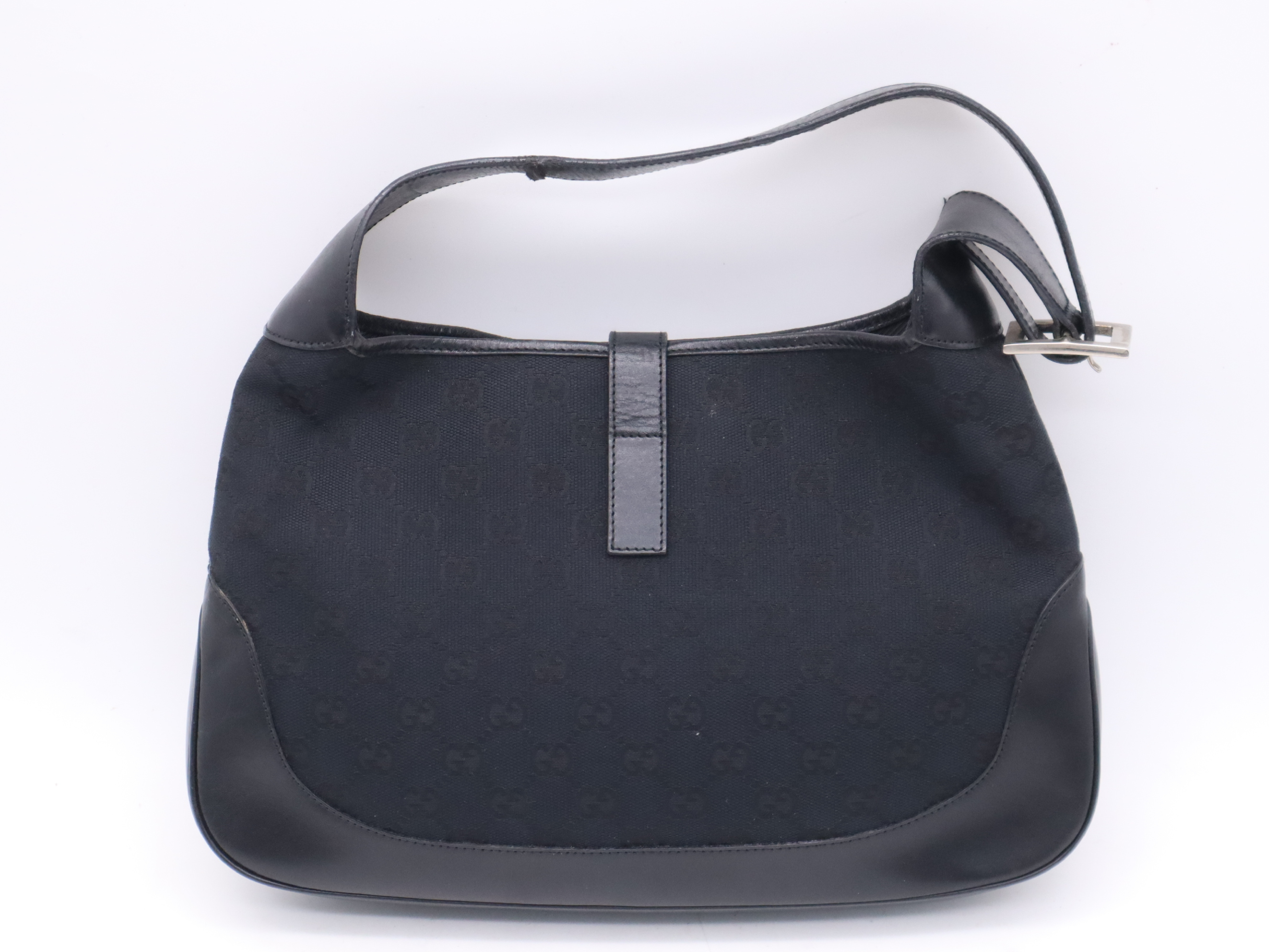 001・3306GG Canvas Jackie One Shoulder Bag Black Shoulder Bag — view 2