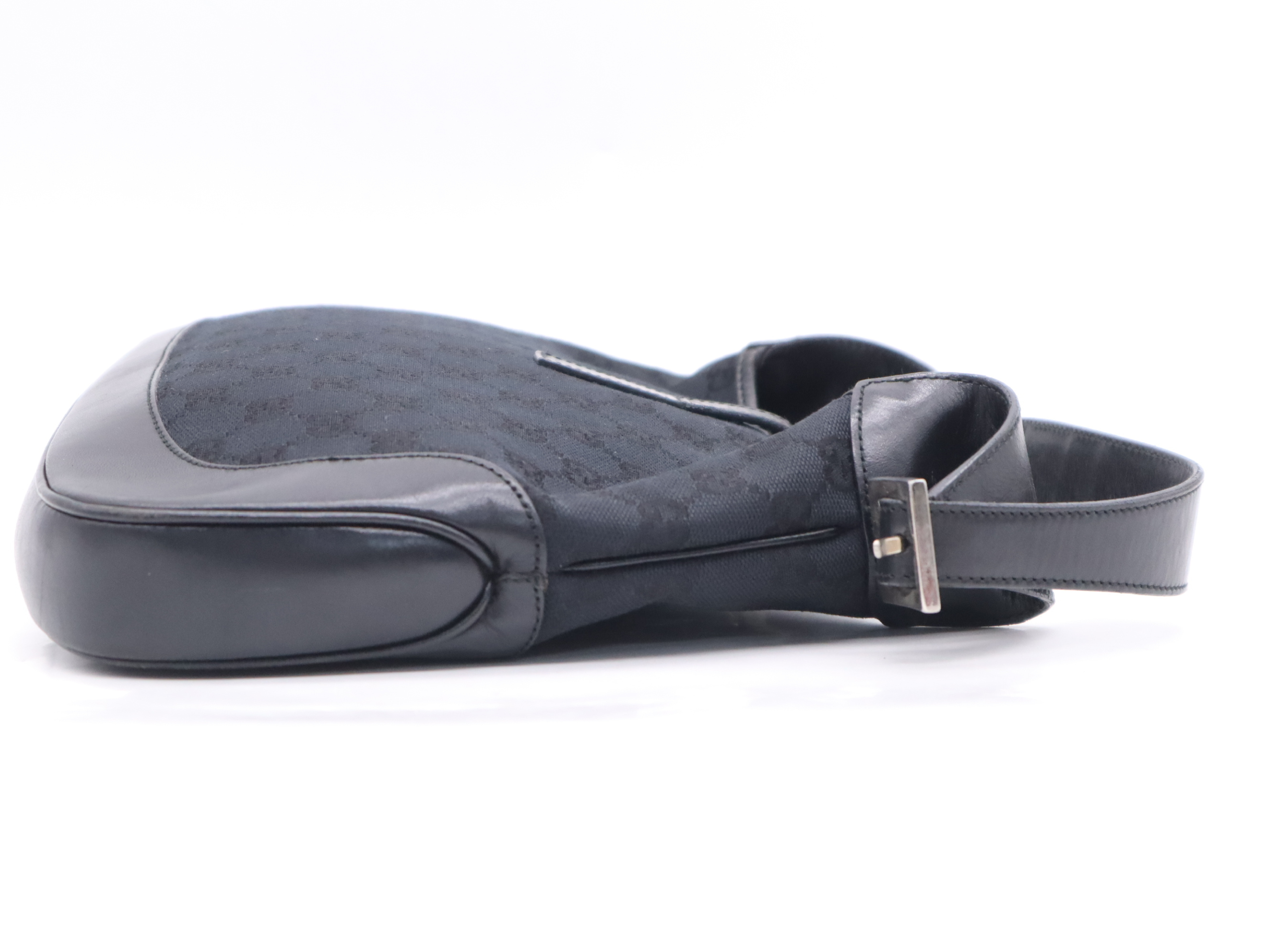 001・3306GG Canvas Jackie One Shoulder Bag Black Shoulder Bag — view 5