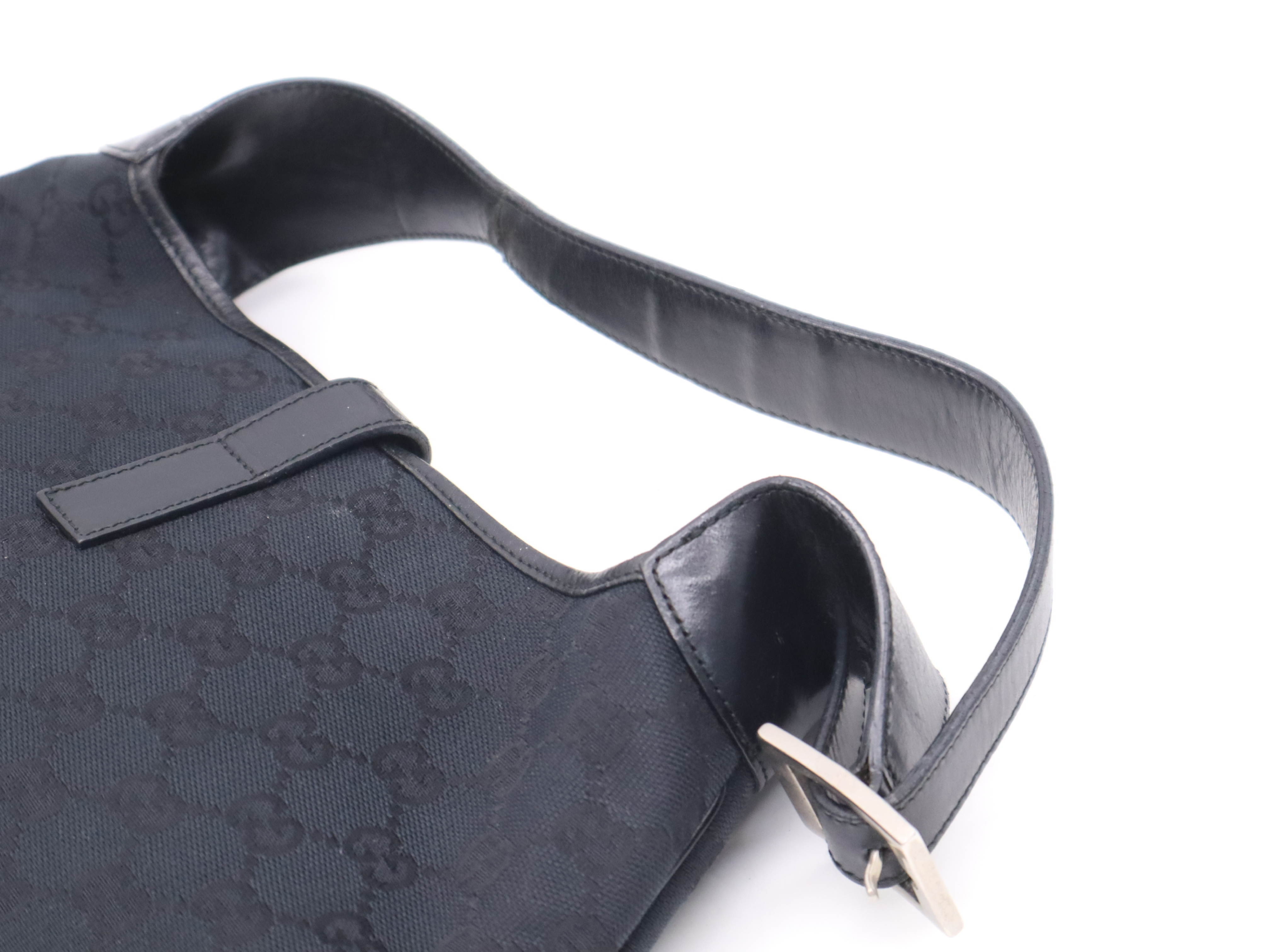 001・3306GG Canvas Jackie One Shoulder Bag Black Shoulder Bag — view 6