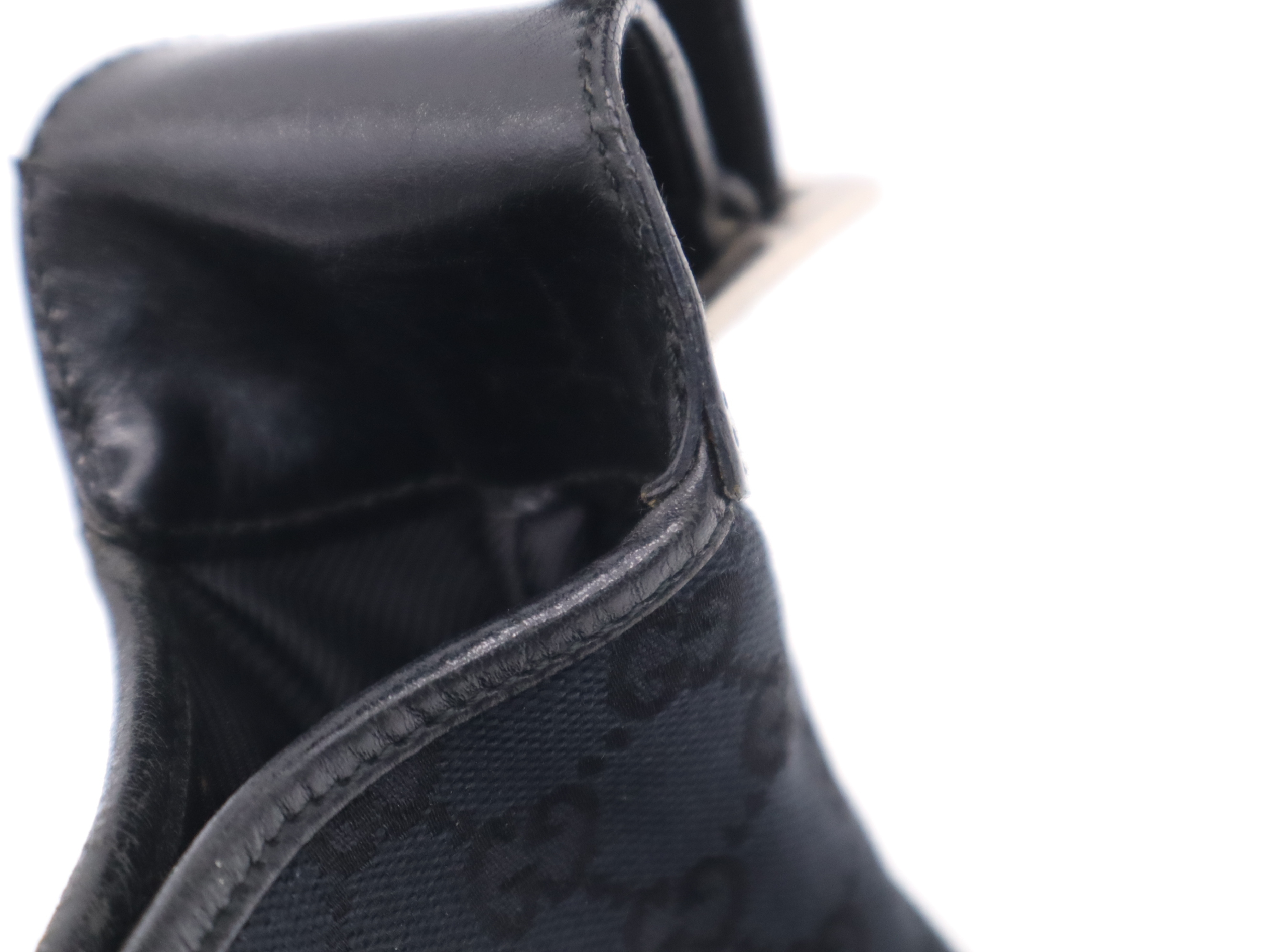 001・3306GG Canvas Jackie One Shoulder Bag Black Shoulder Bag — view 9