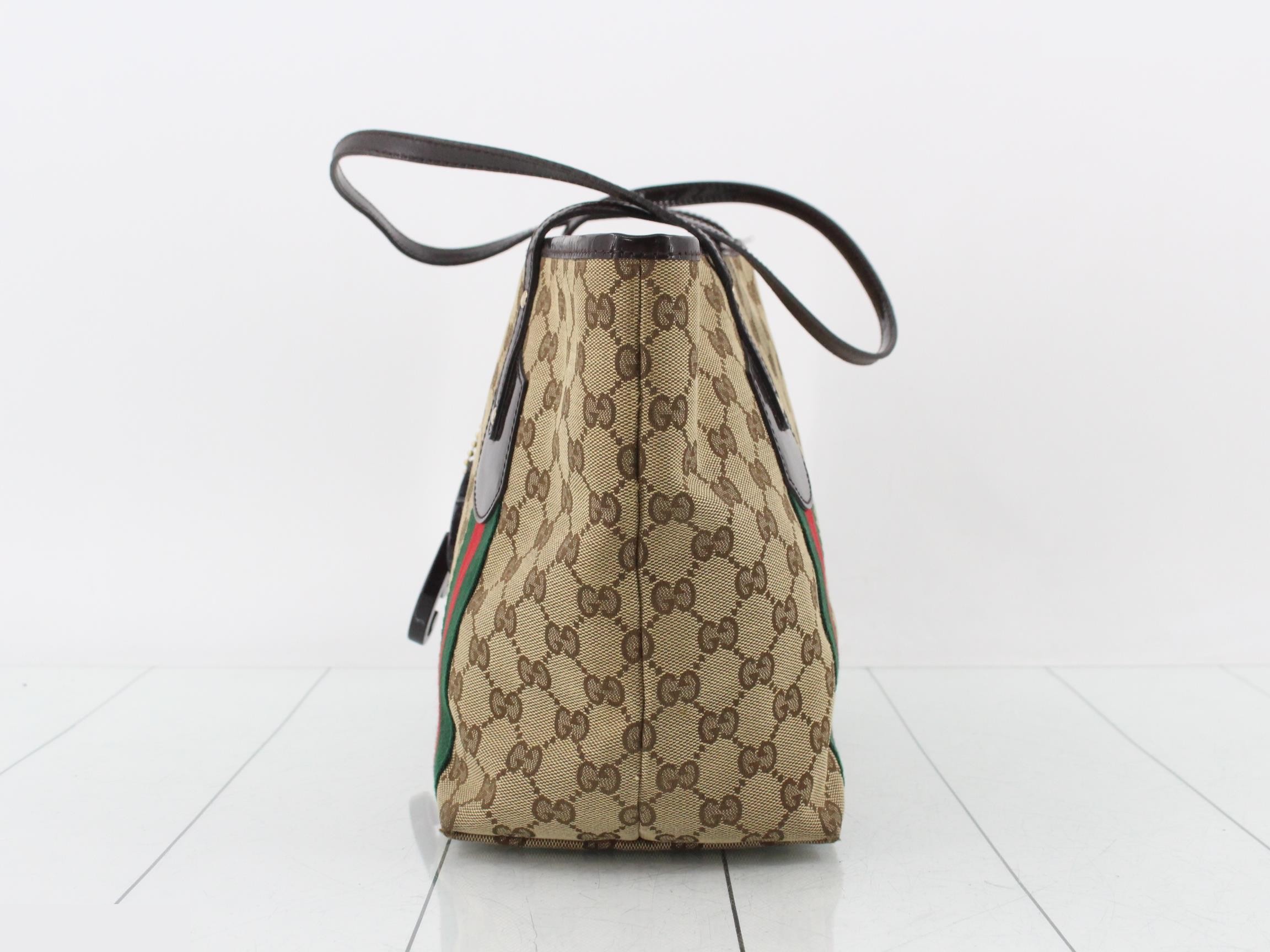 GG Canvas Sherry Line Tote Bag with Charm — view 3