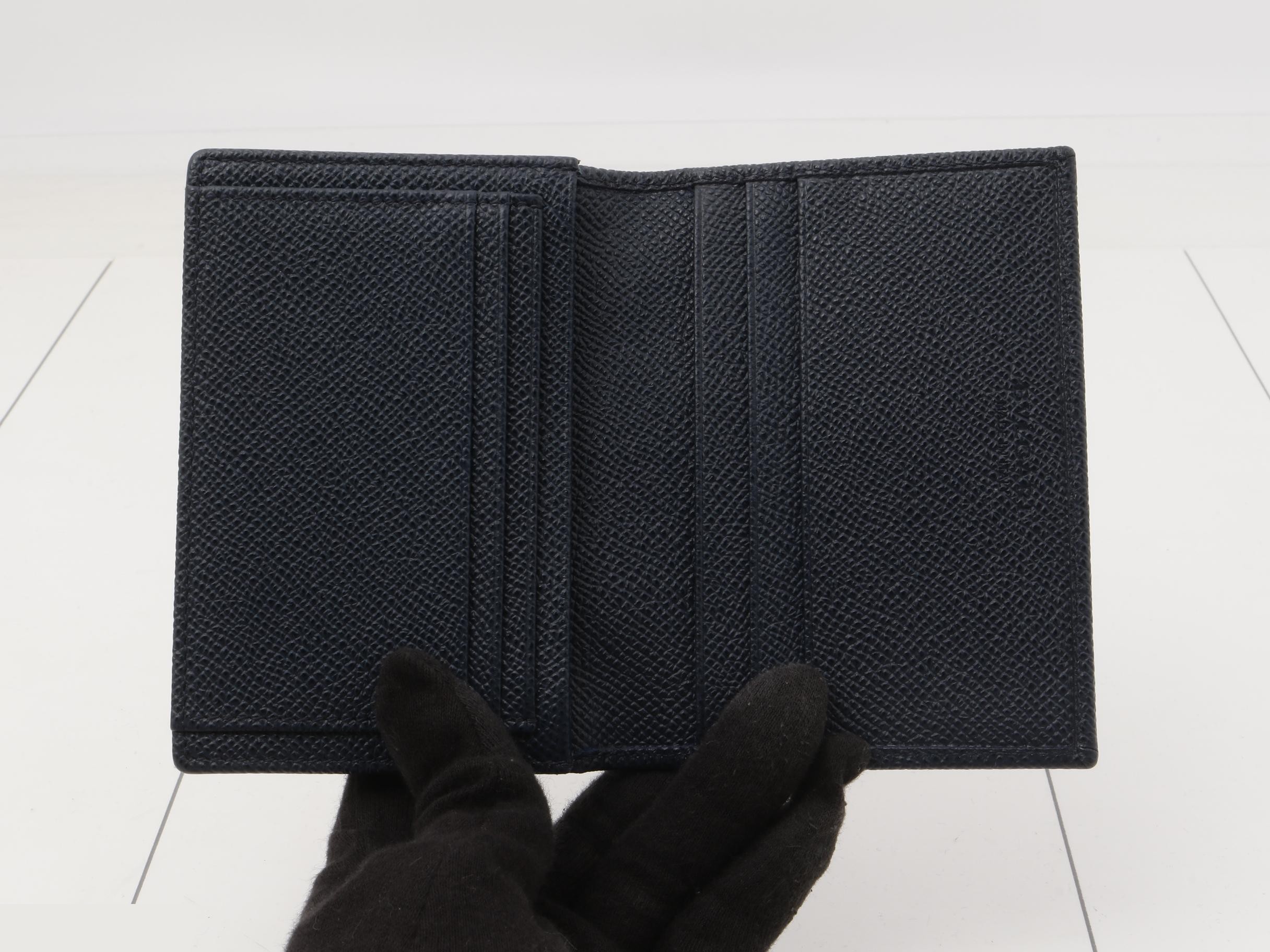 Man card case, unused, navy. — view 4