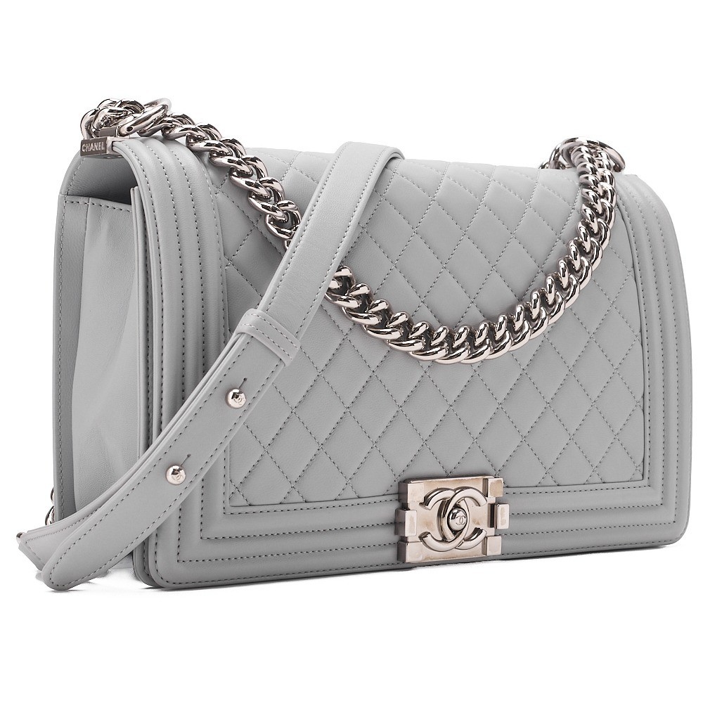 Lambskin Boy Chanel Large Size Chain Shoulder Bag — view 3