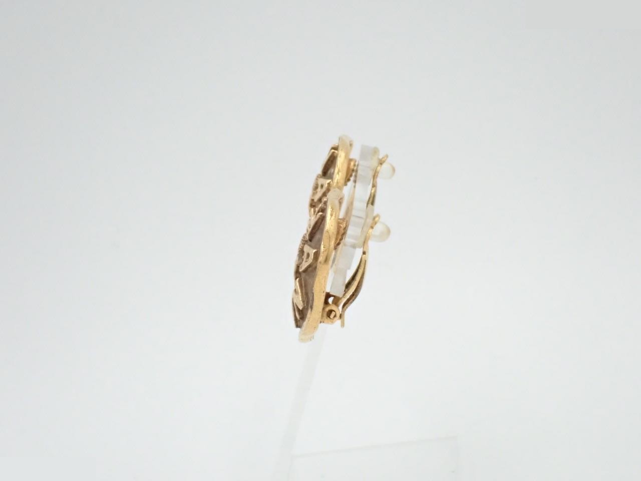 Earrings, with comments, 2, 3 — view 3