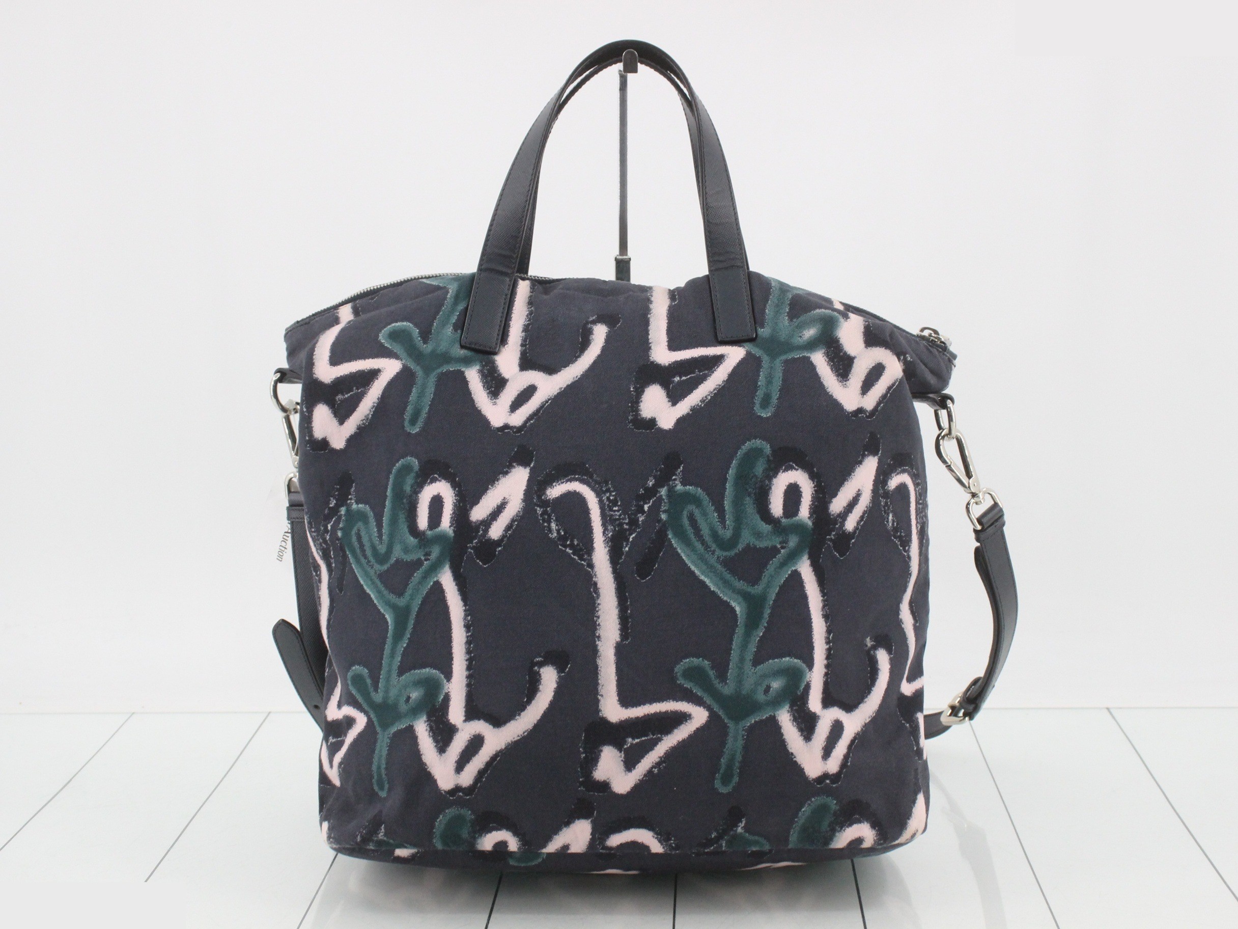 Nylon and leather 2-way bag — view 2