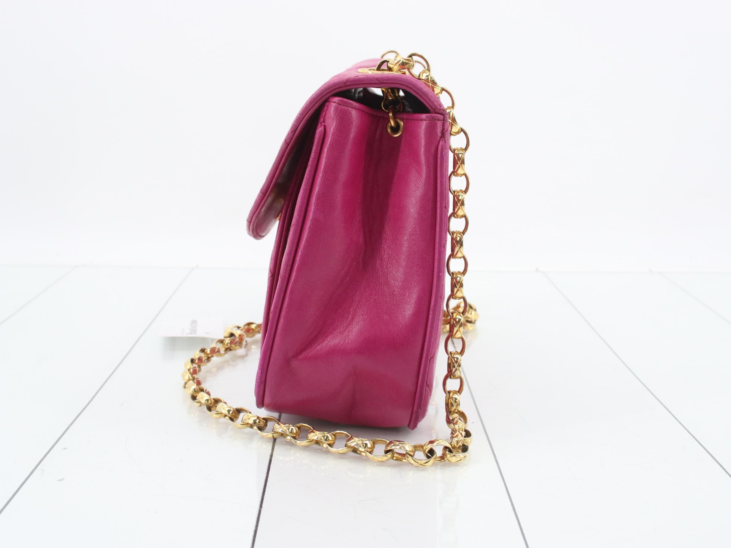 Matelassé Chain Shoulder Bag, Lambskin, Unit No. 2 — view 3