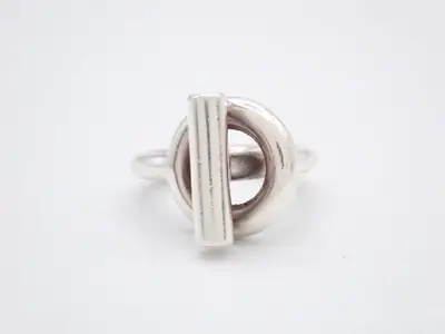 Echappé Ring, Ag925/9.3g, Stamped 47