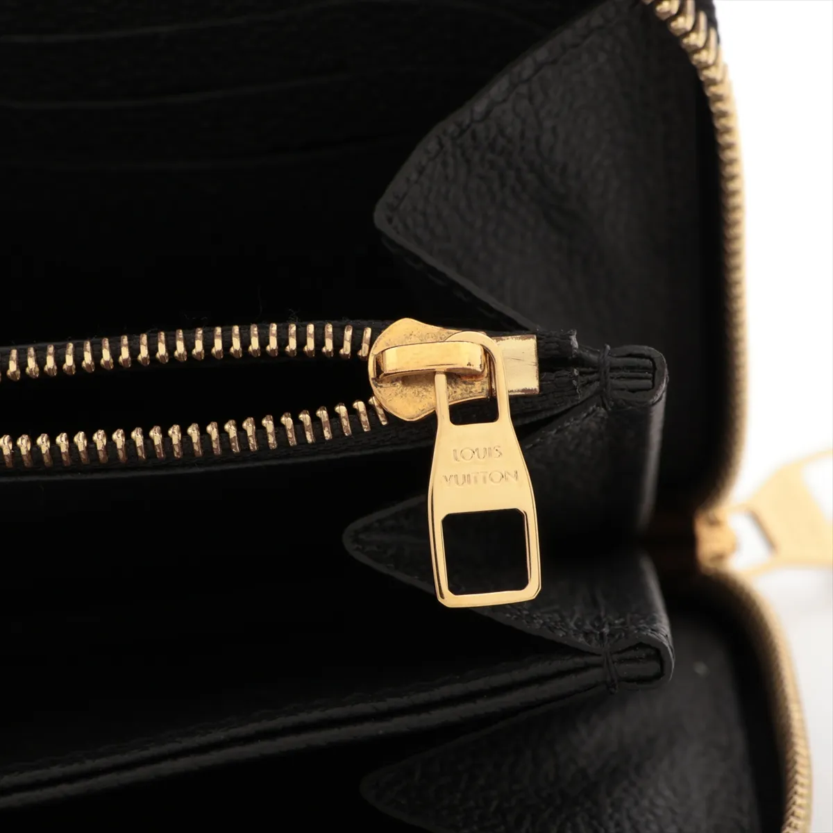 Bicolor Monogram Empreinte Zippy Wallet M80481 Noir x Cream Round Zip Wallet (RFID detected) — view 12