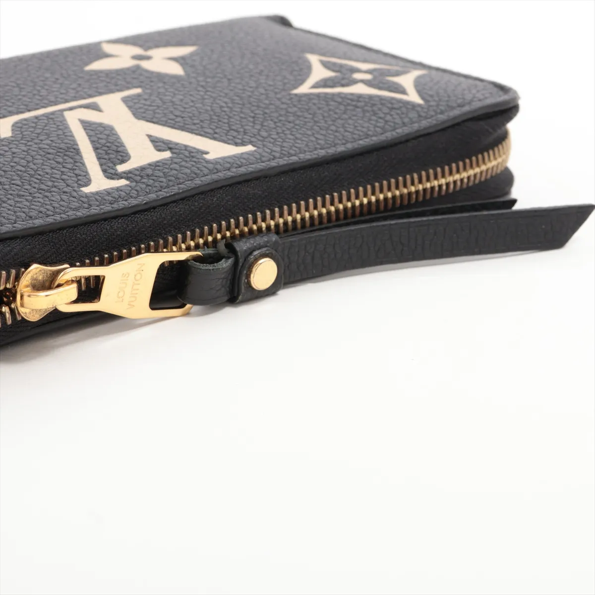 Bicolor Monogram Empreinte Zippy Wallet M80481 Noir x Cream Round Zip Wallet (RFID detected) — view 13