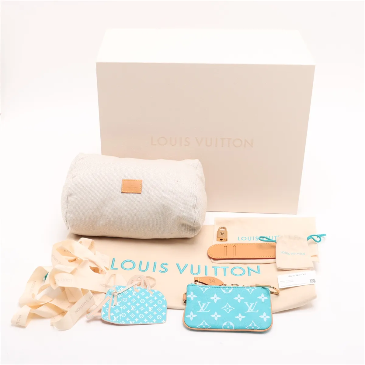 [Individually wrapped] Louis Vuitton Monogram Leather Speedy P9 Bandouliere 25 M11561 Blue RFID reaction available — view 13