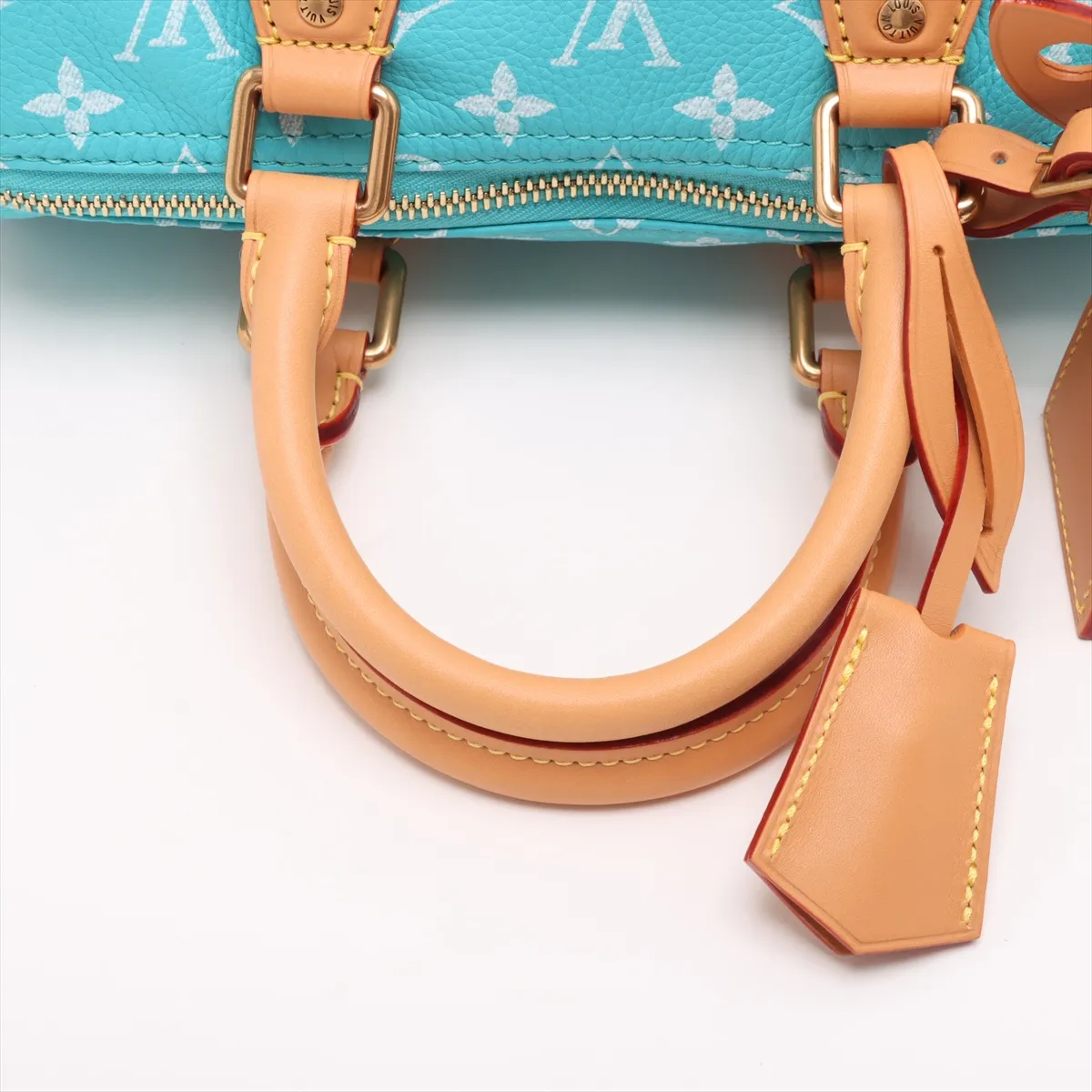 [Individually wrapped] Louis Vuitton Monogram Leather Speedy P9 Bandouliere 25 M11561 Blue RFID reaction available — view 5