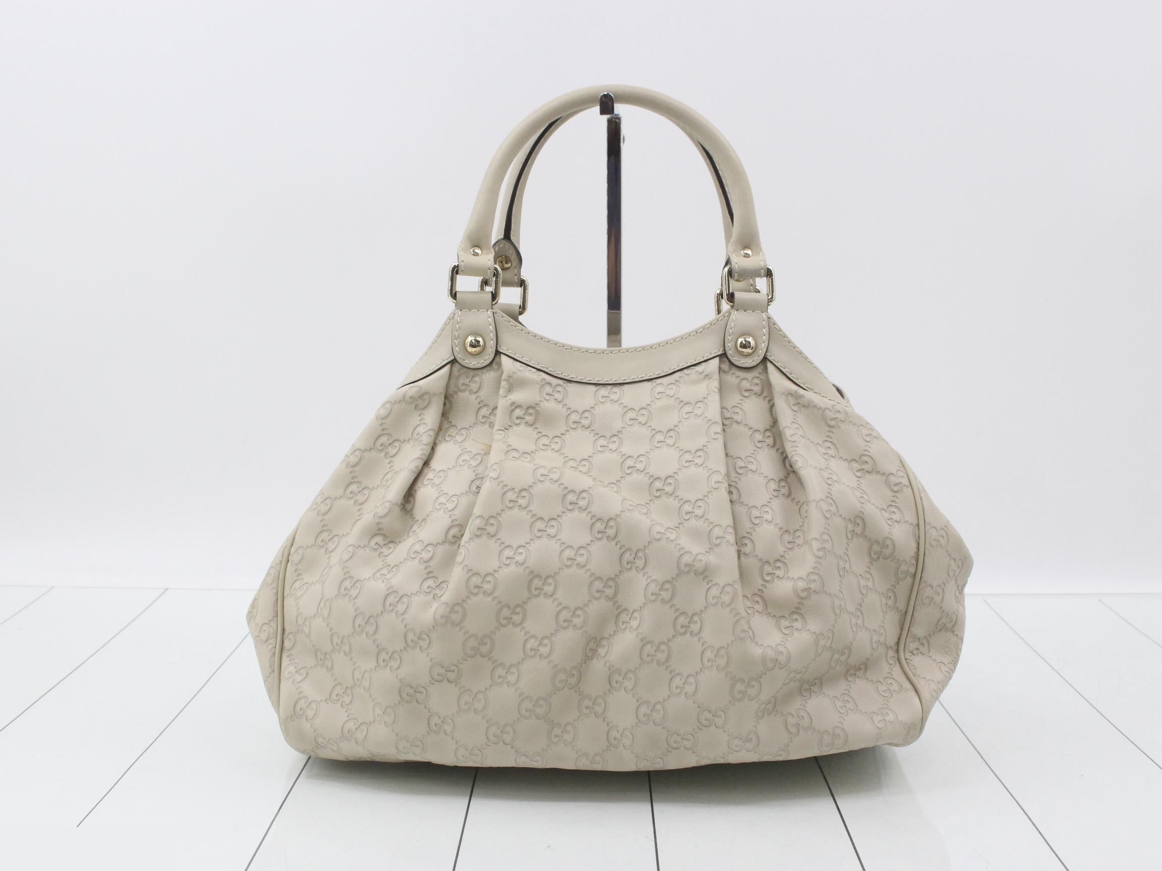 Guccissima handbag, white, 211944, 493075 — view 2