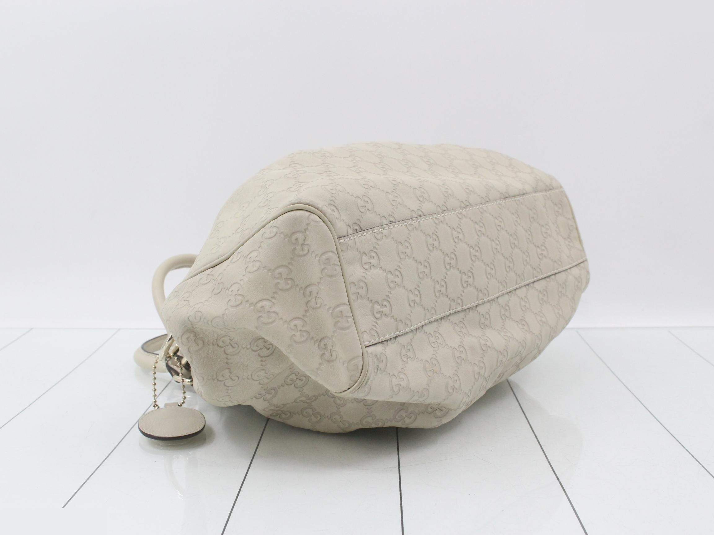 Guccissima handbag, white, 211944, 493075 — view 5
