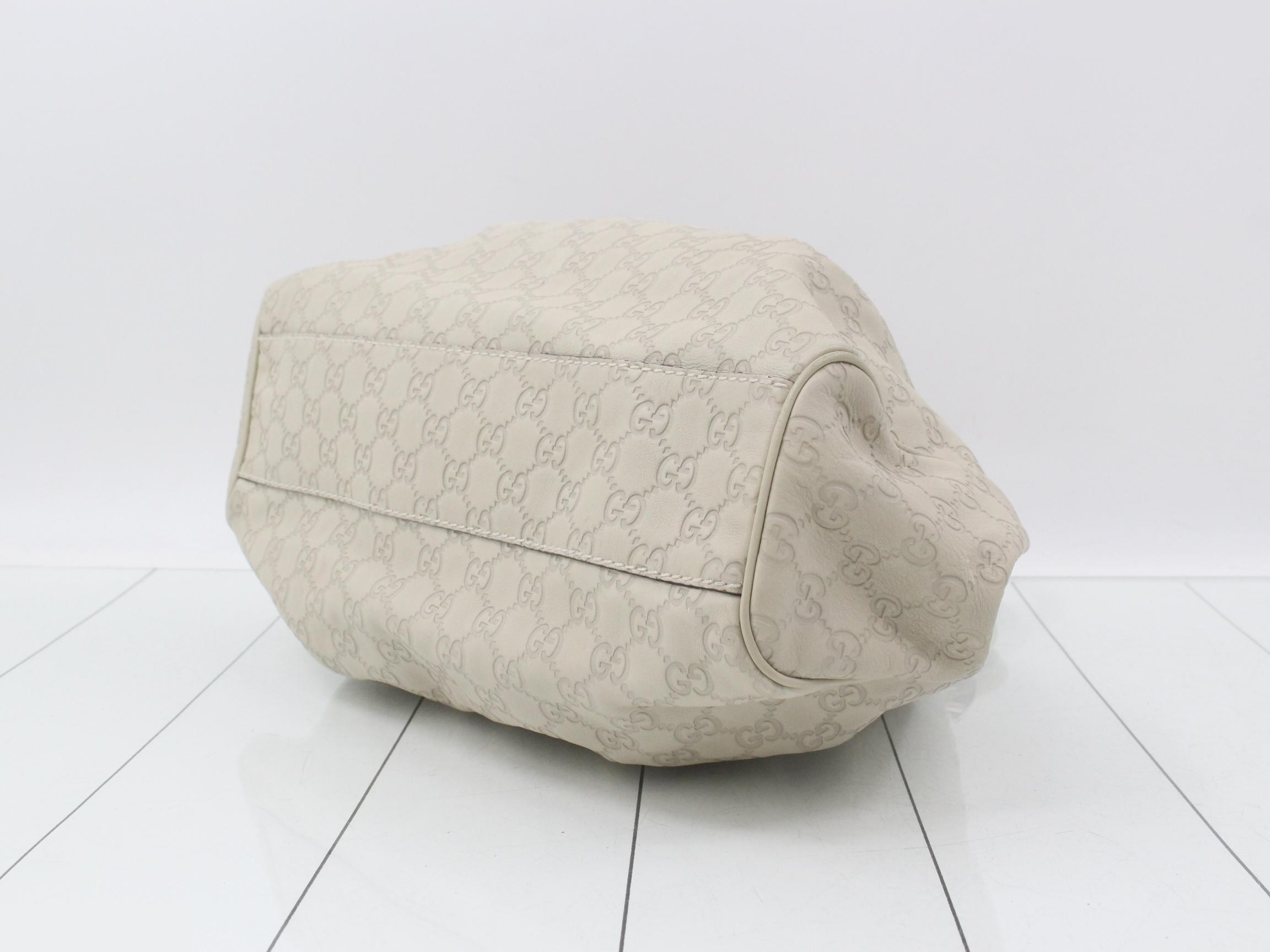 Guccissima handbag, white, 211944, 493075 — view 6