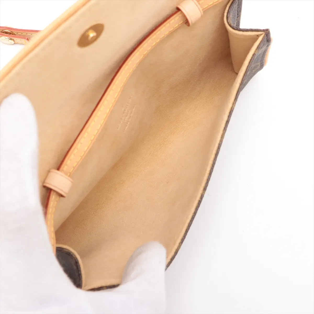 Monogram Pochette Twin PM M51854 CA0040 Brown — view 6