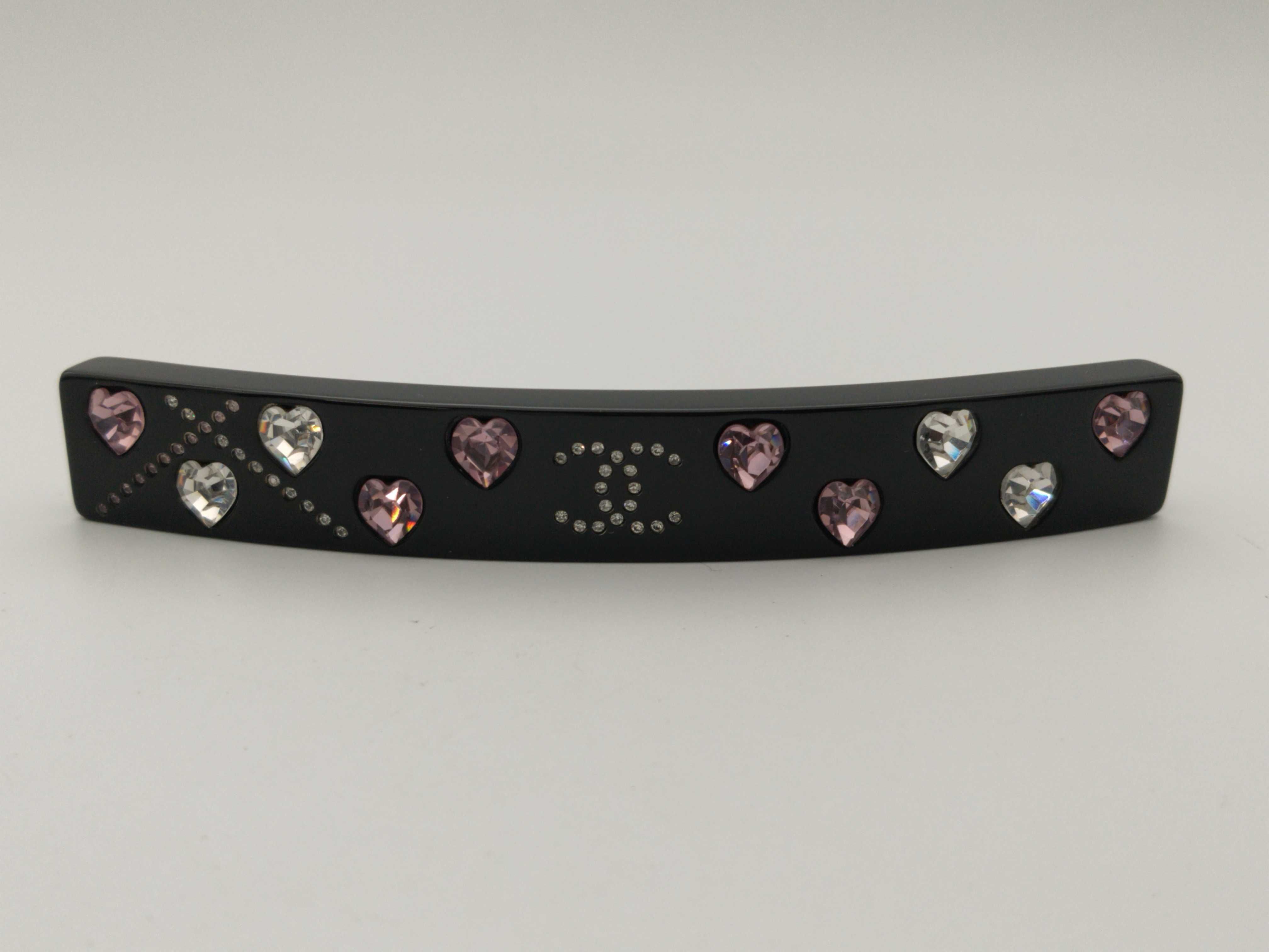 Coco Mark 04A Coco Rhinestone Barrette Black 1 Hair Accessory