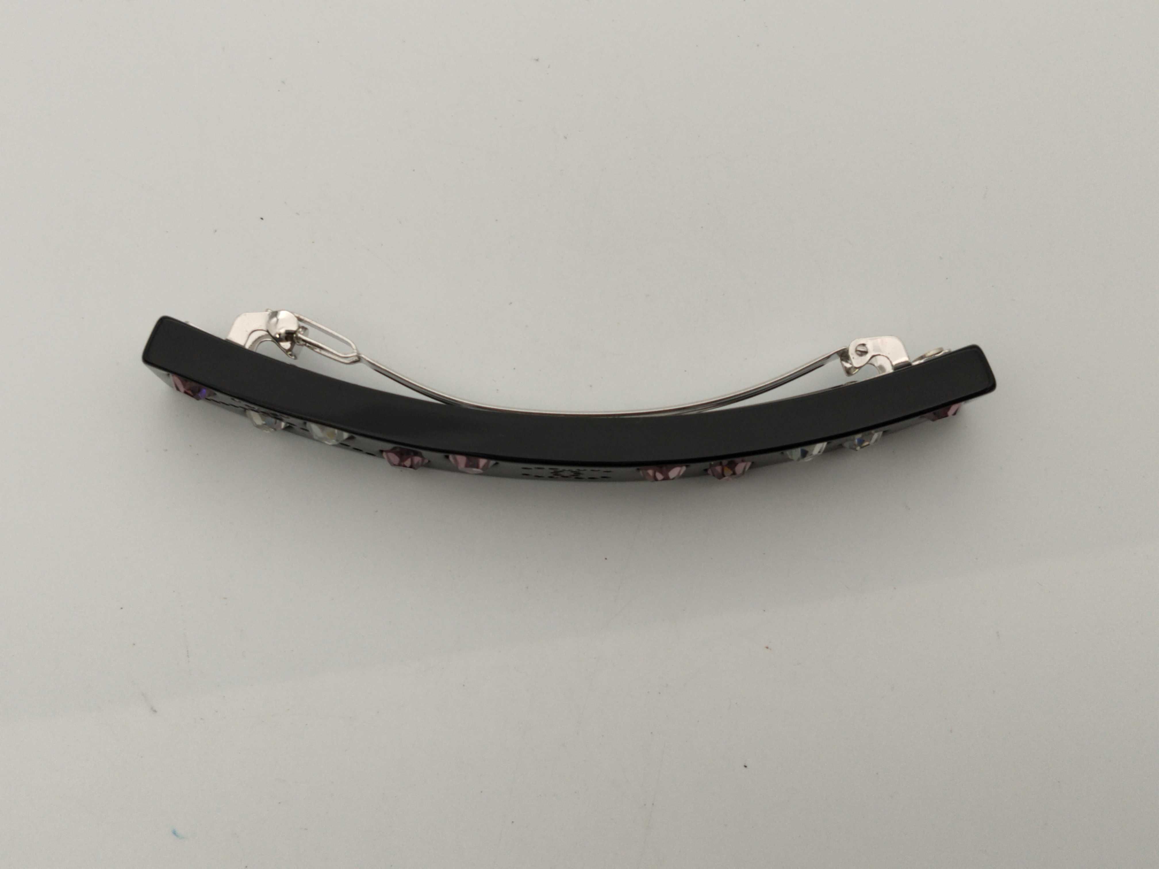 Coco Mark 04A Coco Rhinestone Barrette Black 1 Hair Accessory — view 3