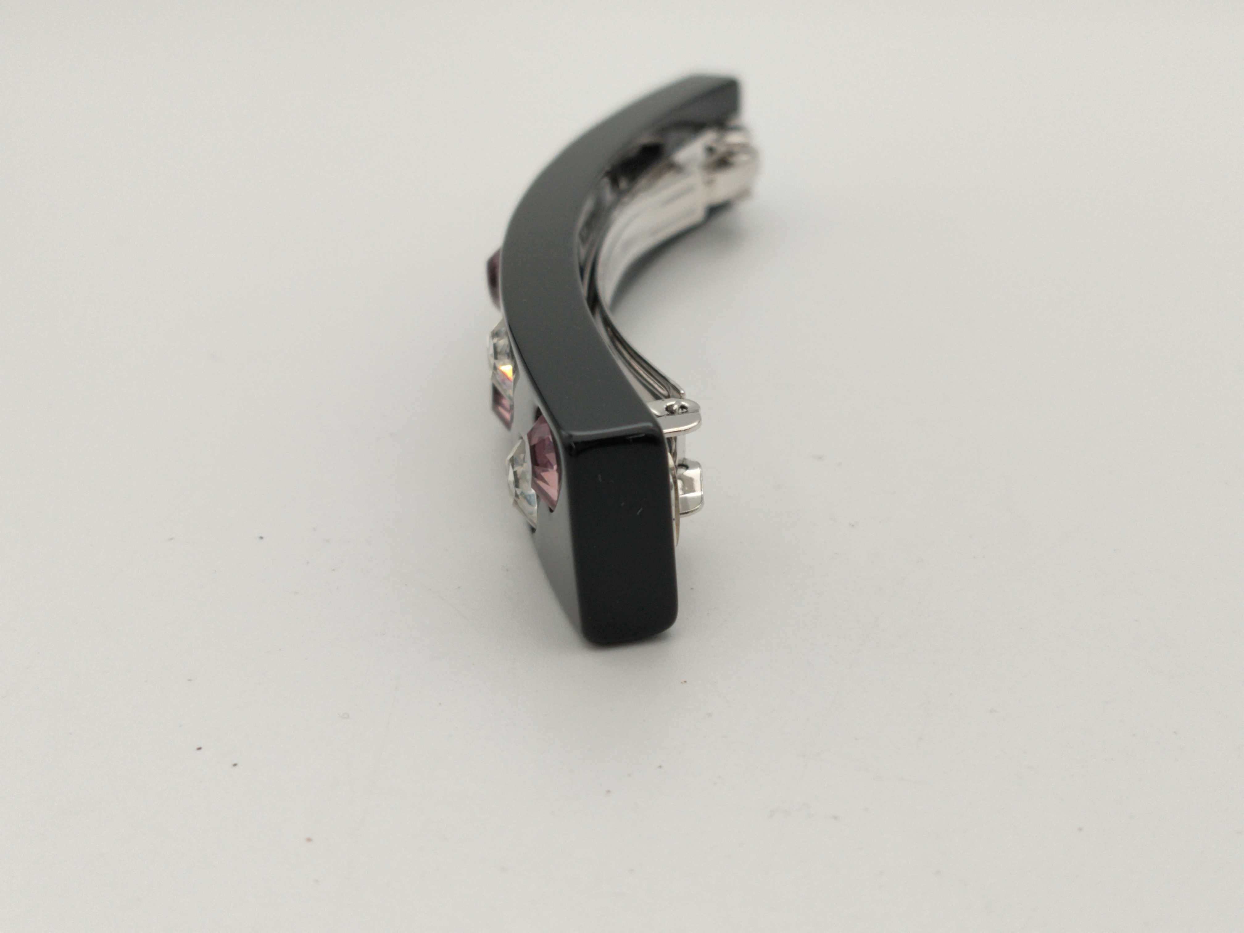 Coco Mark 04A Coco Rhinestone Barrette Black 1 Hair Accessory — view 4