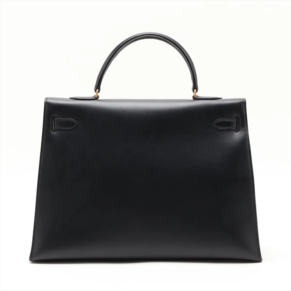 [Individually packaged] Hermes Kelly 35 Sellier Box Calf Black Gold Hardware G: 1977 — view 2