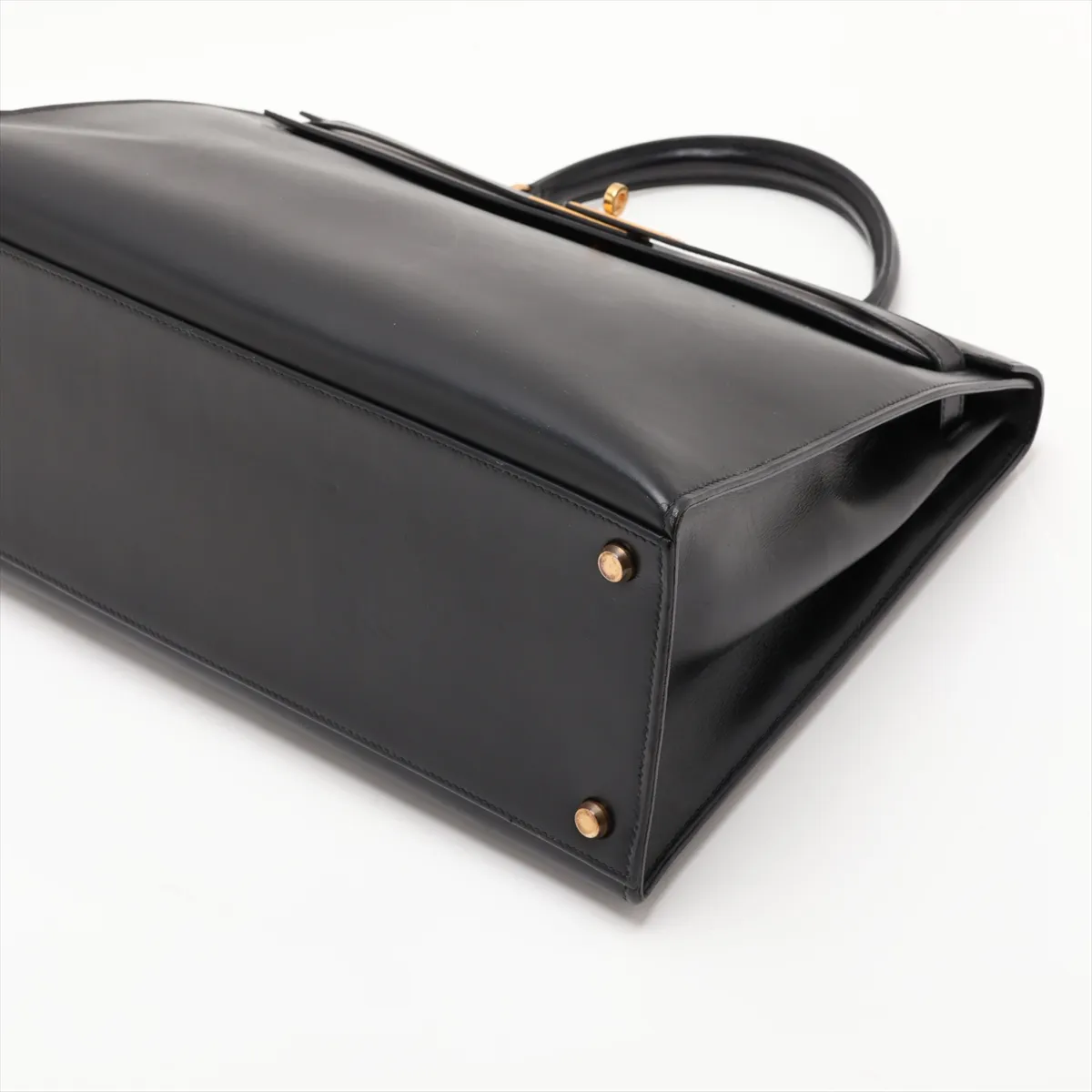 [Individually packaged] Hermes Kelly 35 Sellier Box Calf Black Gold Hardware G: 1977 — view 3