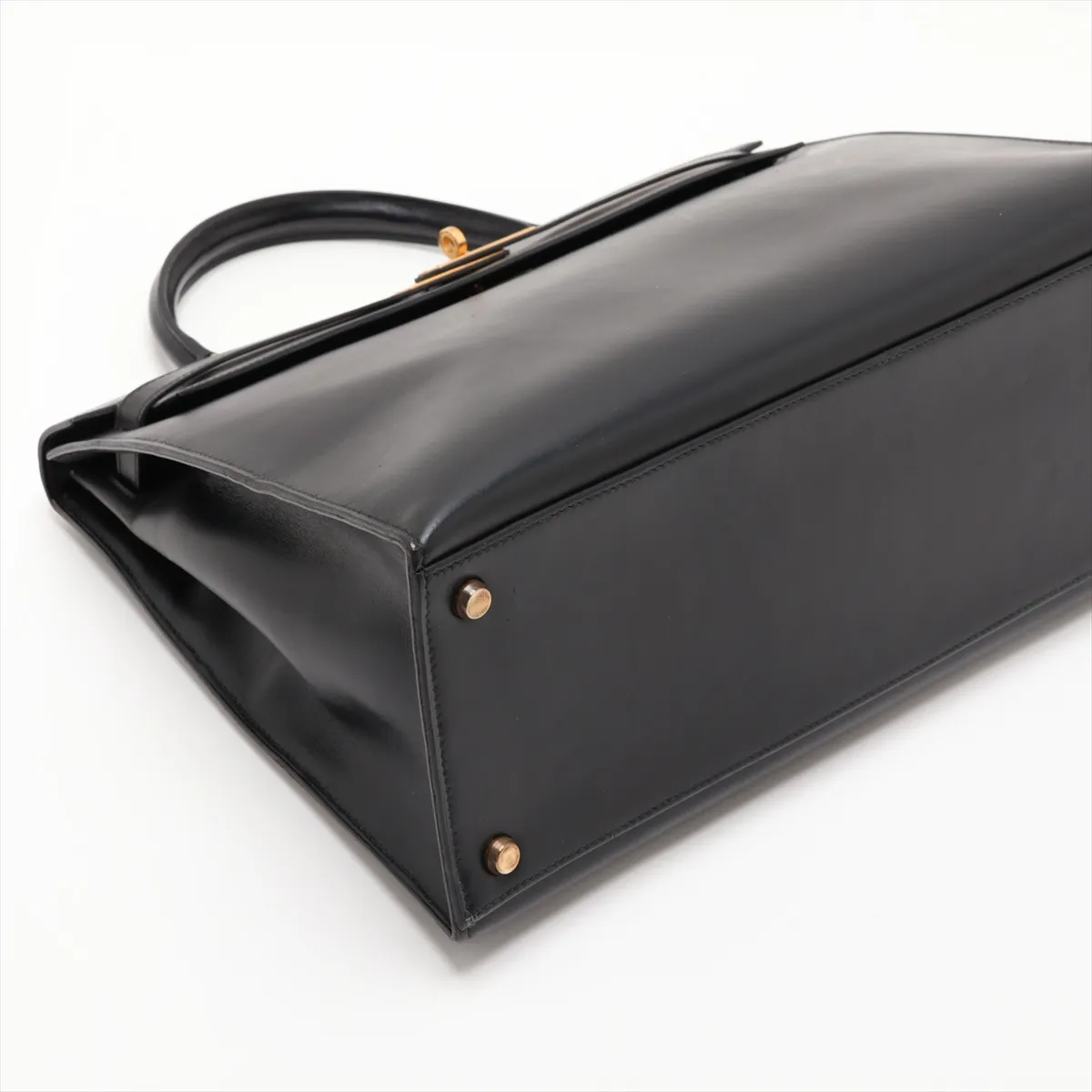 [Individually packaged] Hermes Kelly 35 Sellier Box Calf Black Gold Hardware G: 1977 — view 4