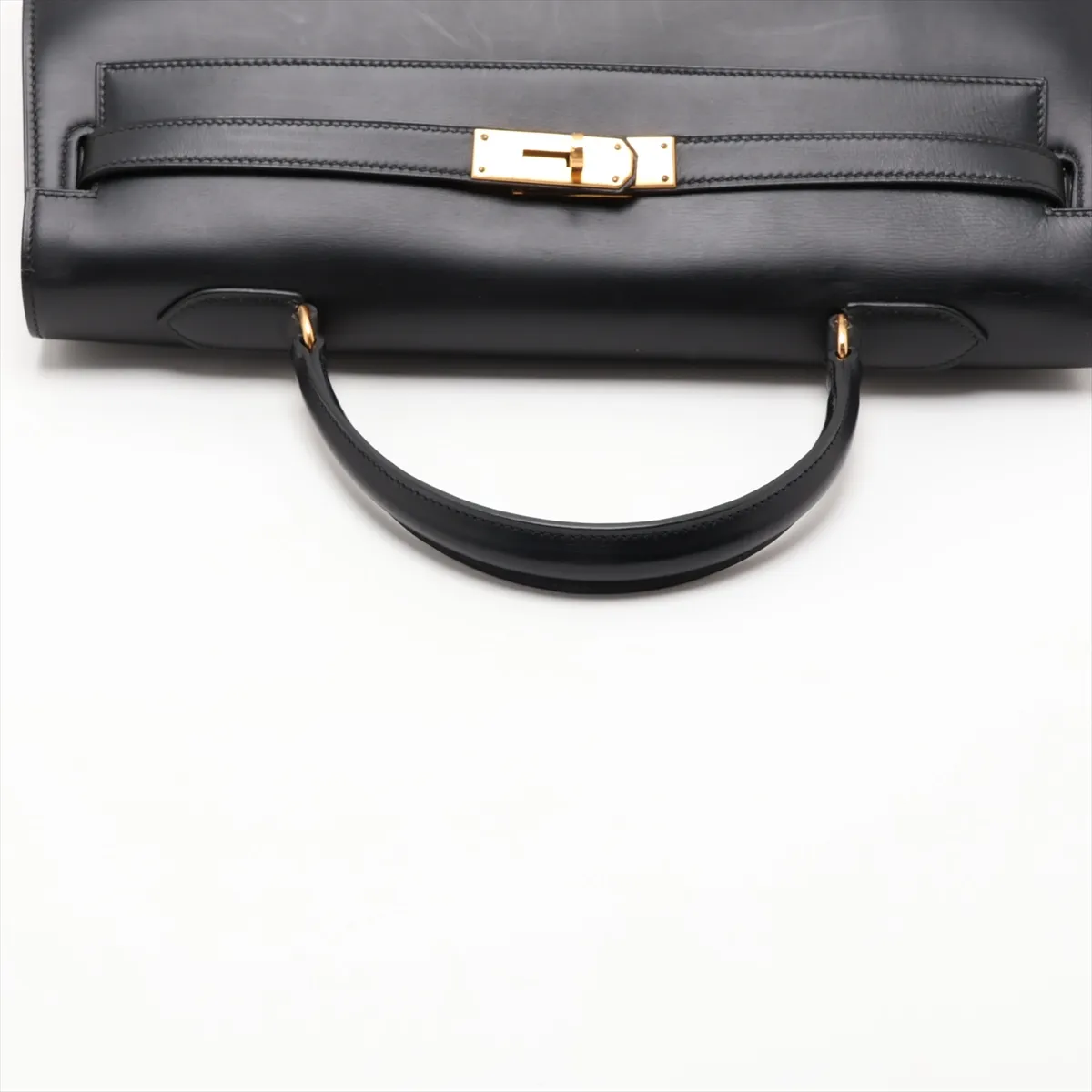 [Individually packaged] Hermes Kelly 35 Sellier Box Calf Black Gold Hardware G: 1977 — view 5