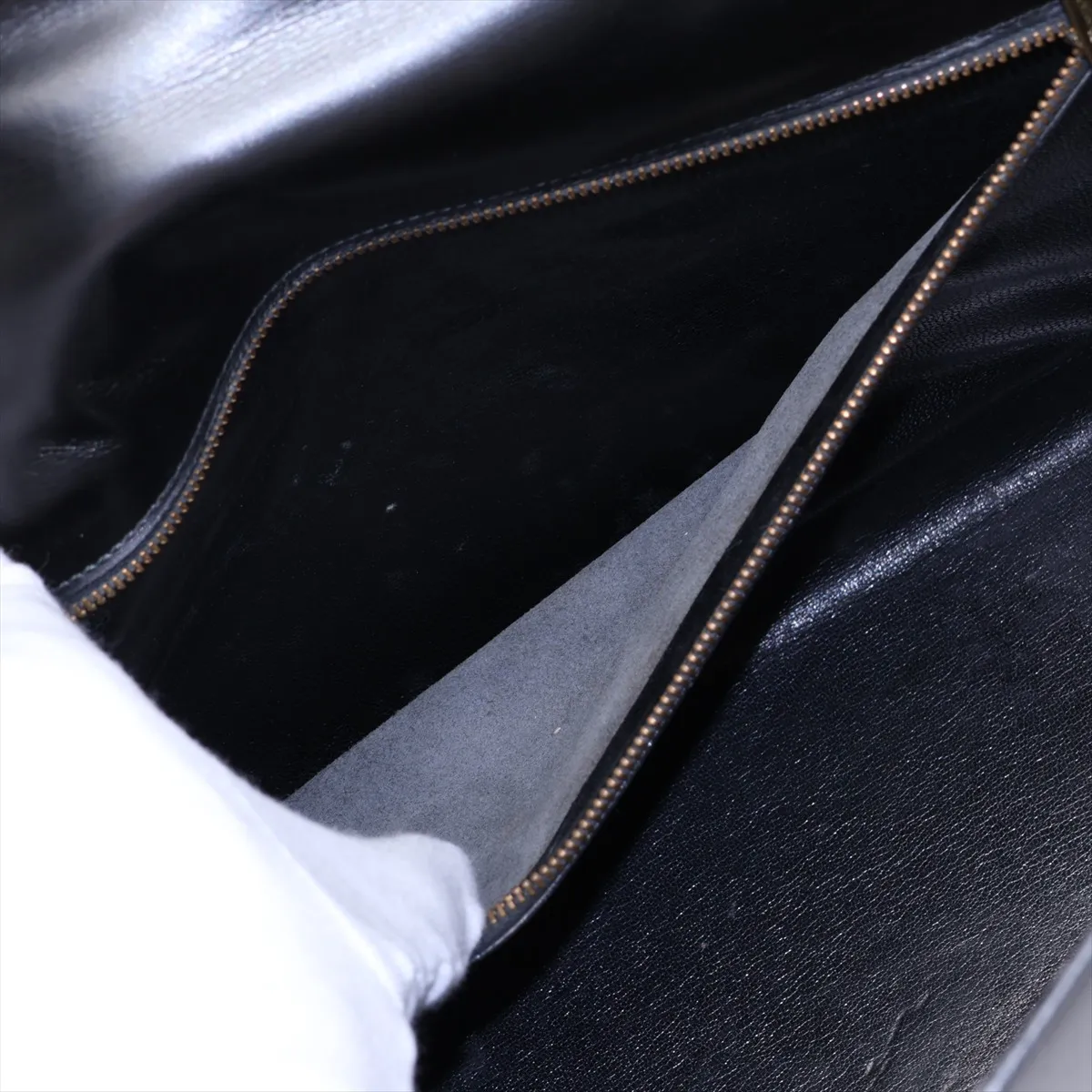 [Individually packaged] Hermes Kelly 35 Sellier Box Calf Black Gold Hardware G: 1977 — view 8
