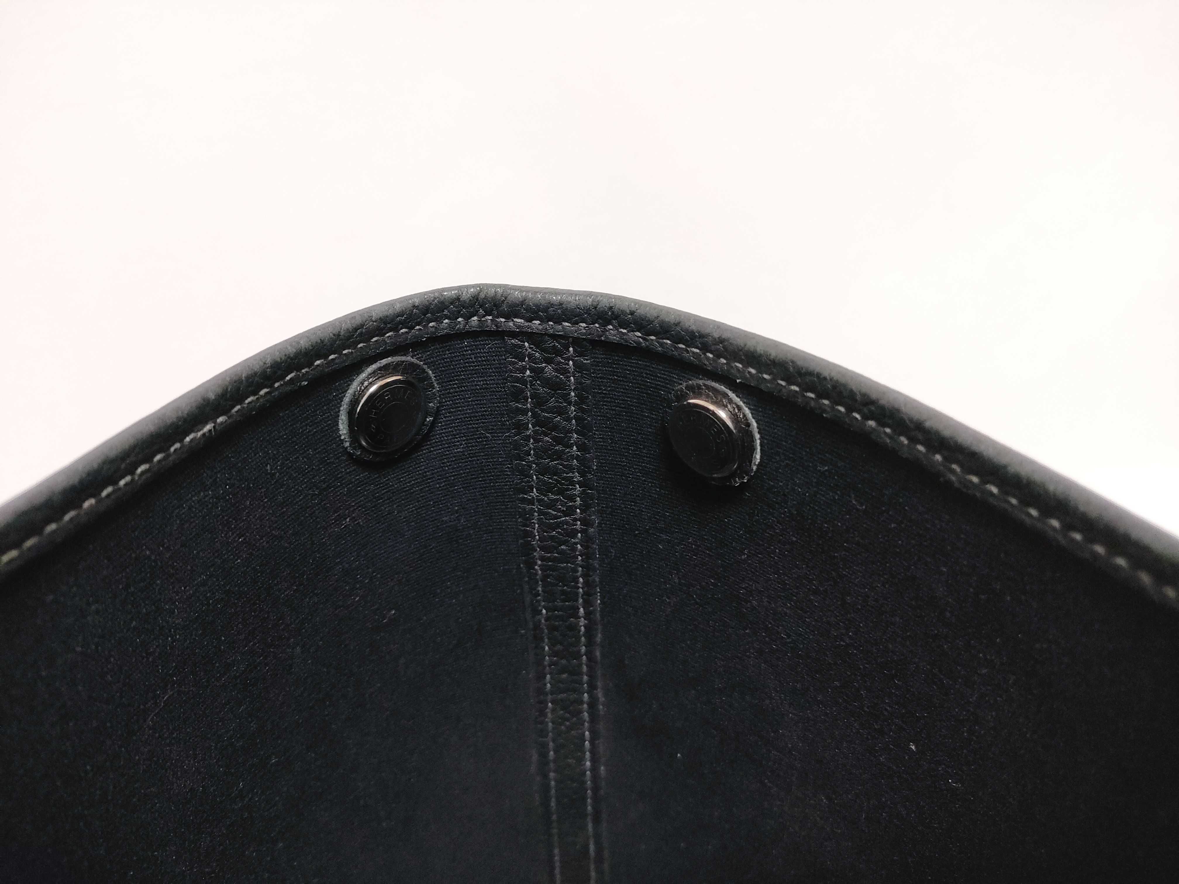 Garden Party TPM Toile Officier Black SV Metal Fittings Strap Missing Tote Bag — view 8